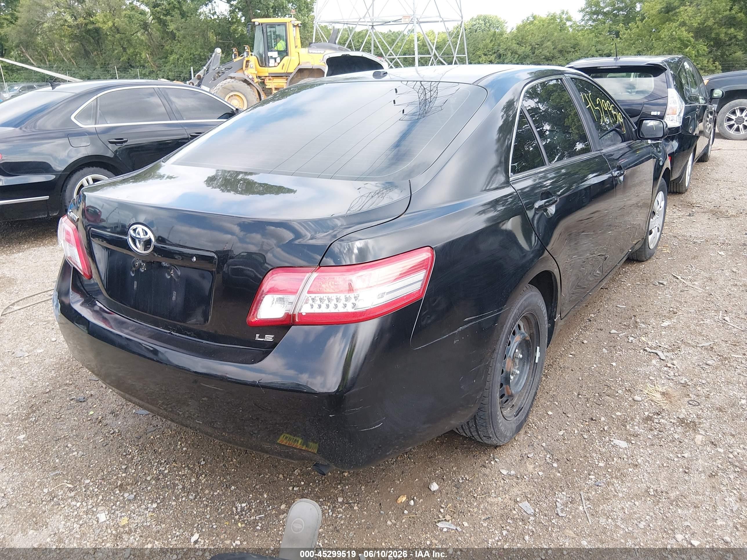 2011 Toyota Camry Le Black vin: 4T4BF3EK5BR101888