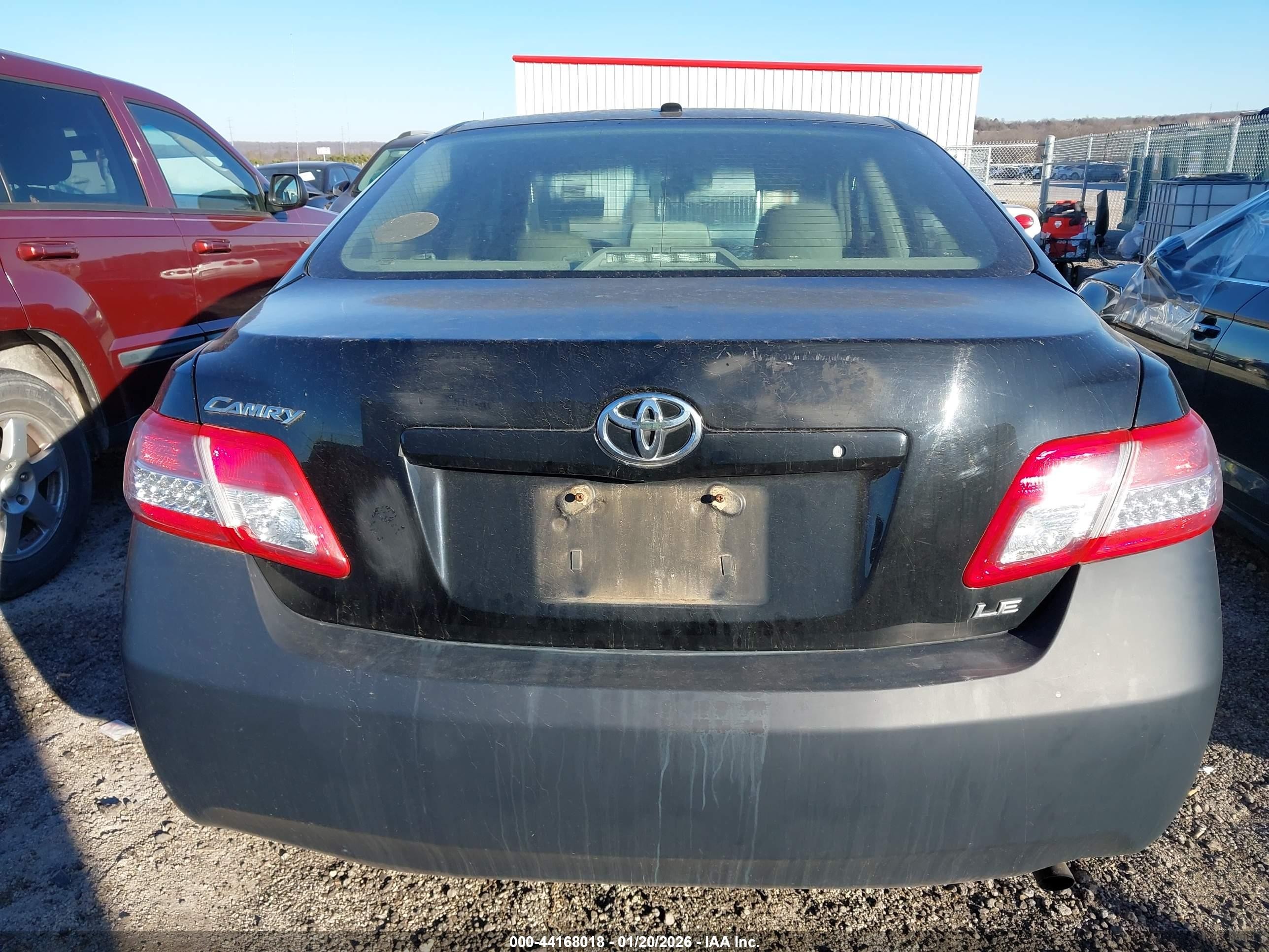 2011 Toyota Camry Le Черный vin: 4T4BF3EK5BR150962