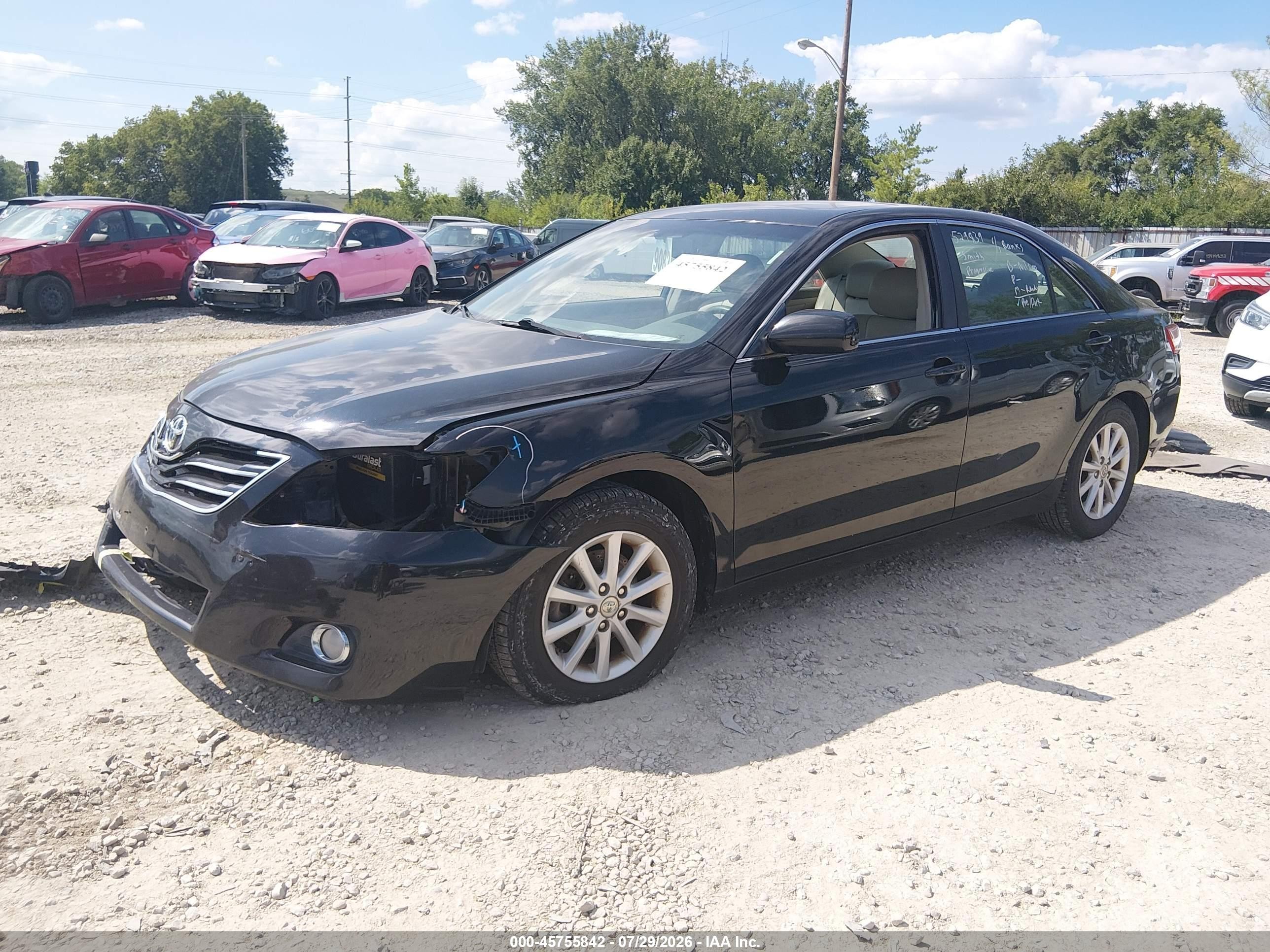 2011 Toyota Camry Xle Black vin: 4T4BF3EK5BR157362