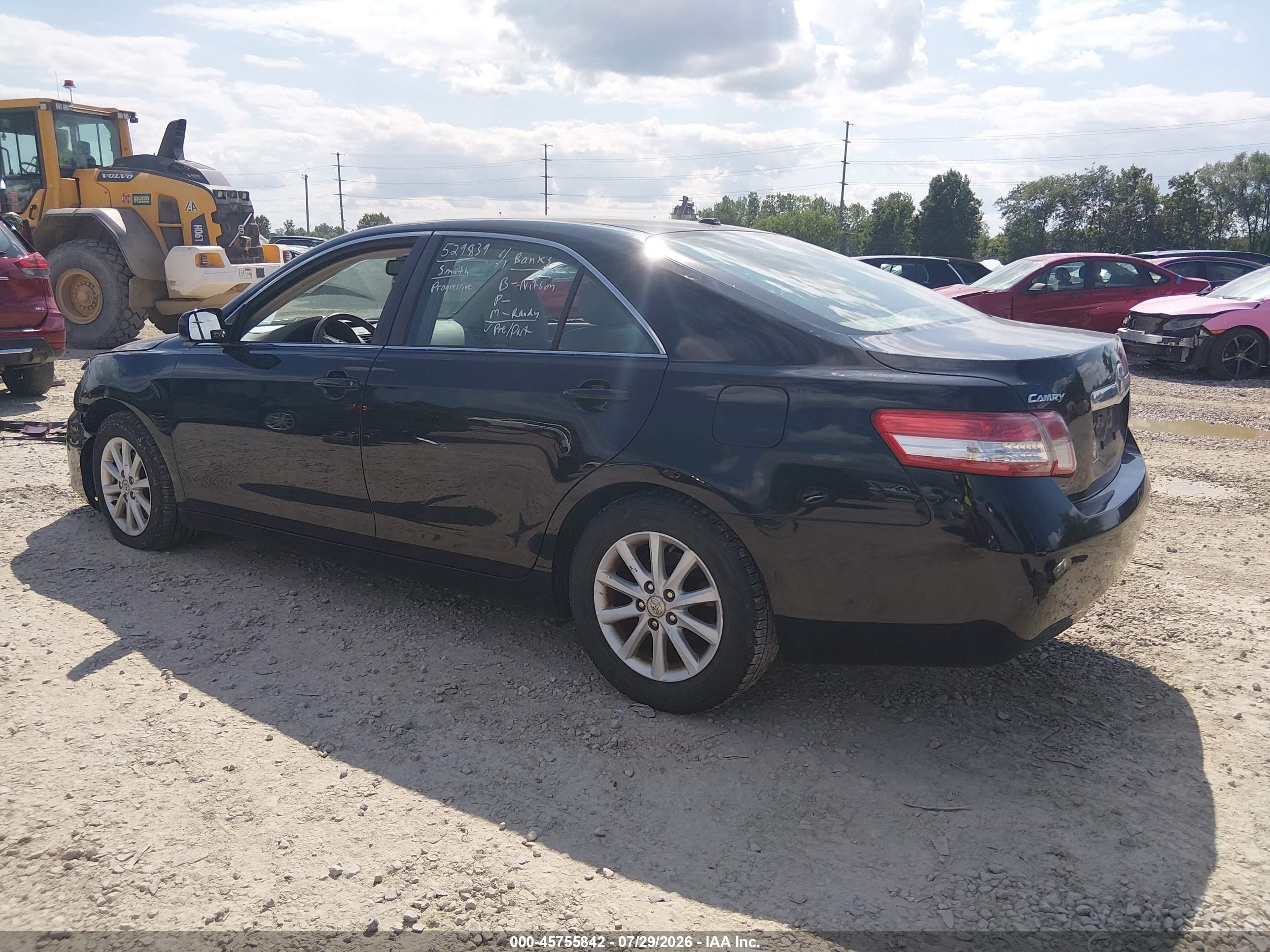 2011 Toyota Camry Xle Black vin: 4T4BF3EK5BR157362