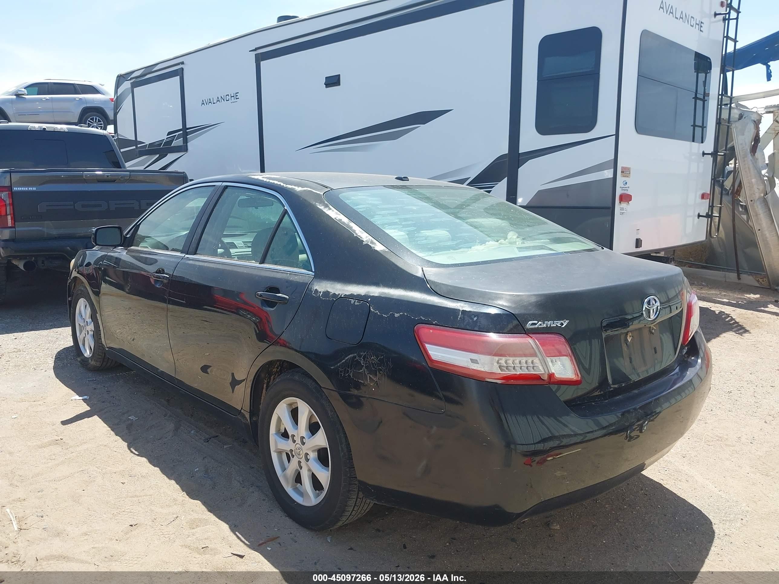 2011 Toyota Camry Le Black vin: 4T4BF3EK5BR178695