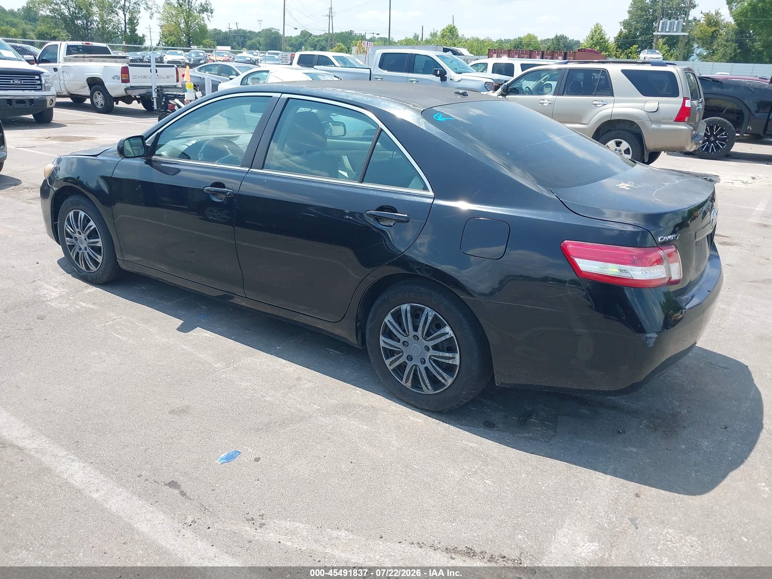 2011 Toyota Camry Le Black vin: 4T4BF3EK5BR196369