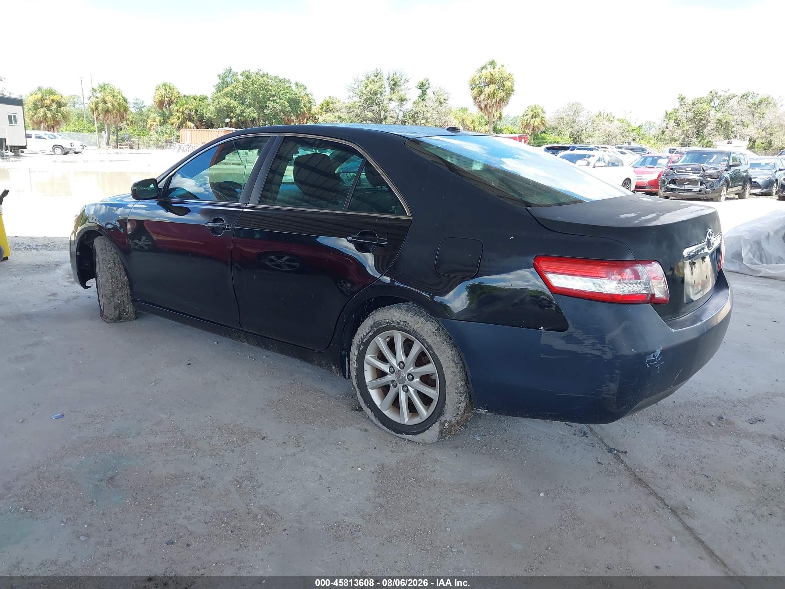 2010 Toyota Camry Xle Черный vin: 4T4BF3EK6AR006464