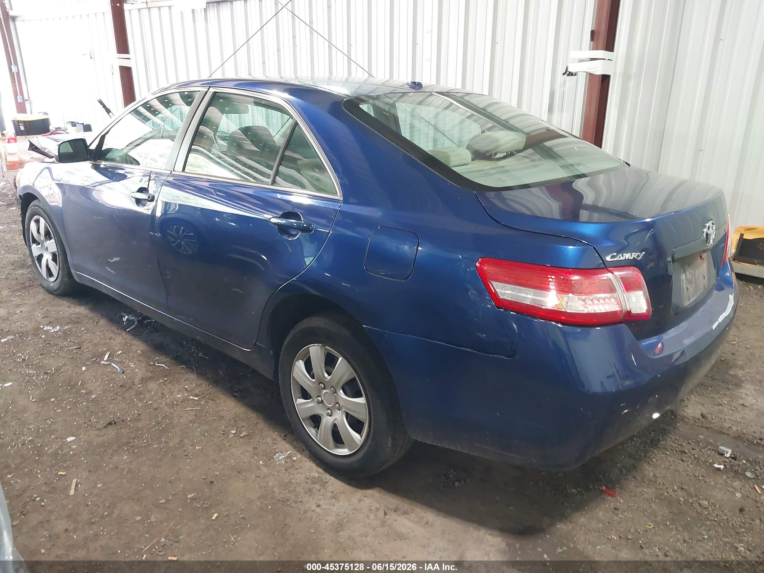 2010 Toyota Camry Blue vin: 4T4BF3EK6AR016508
