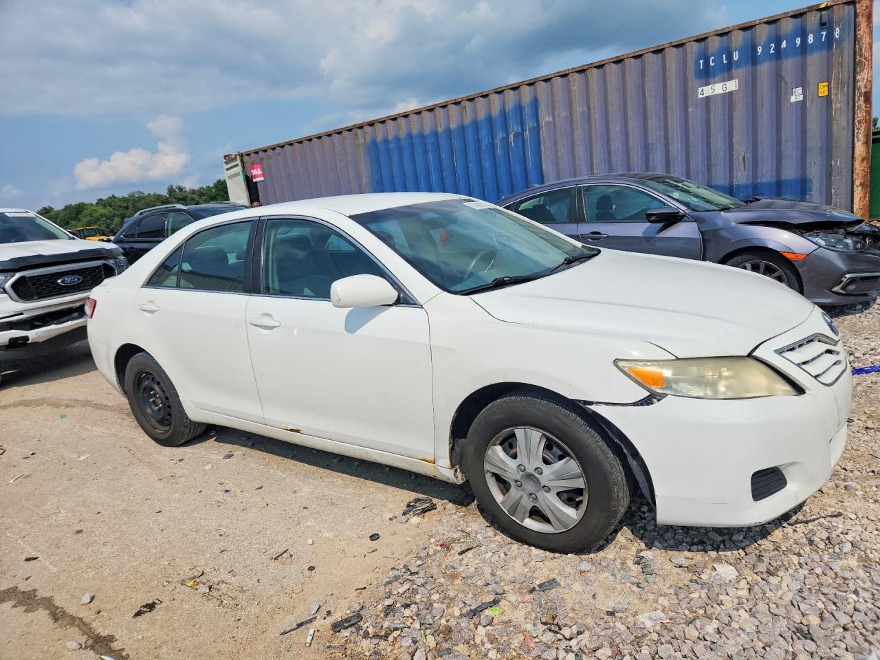 2010 Toyota Camry Le White vin: 4T4BF3EK6AR055678