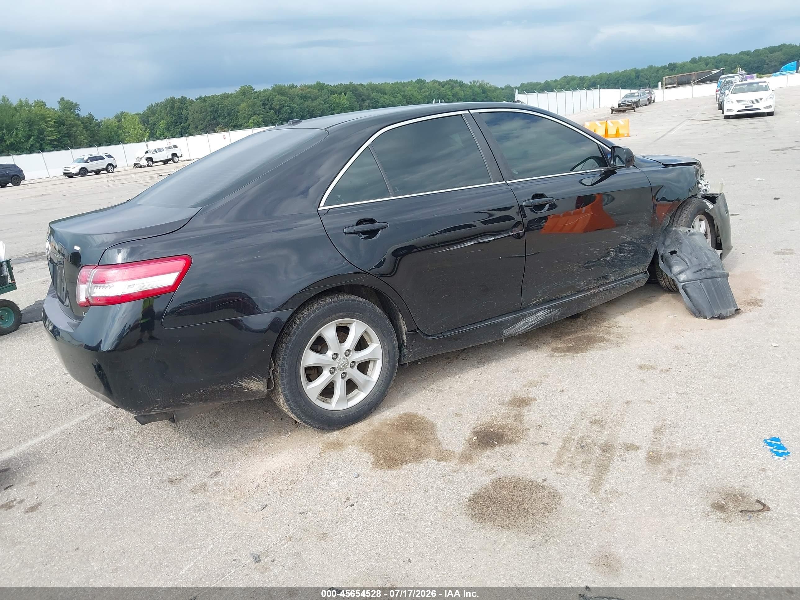 2011 Toyota Camry Le Black vin: 4T4BF3EK6BR092604