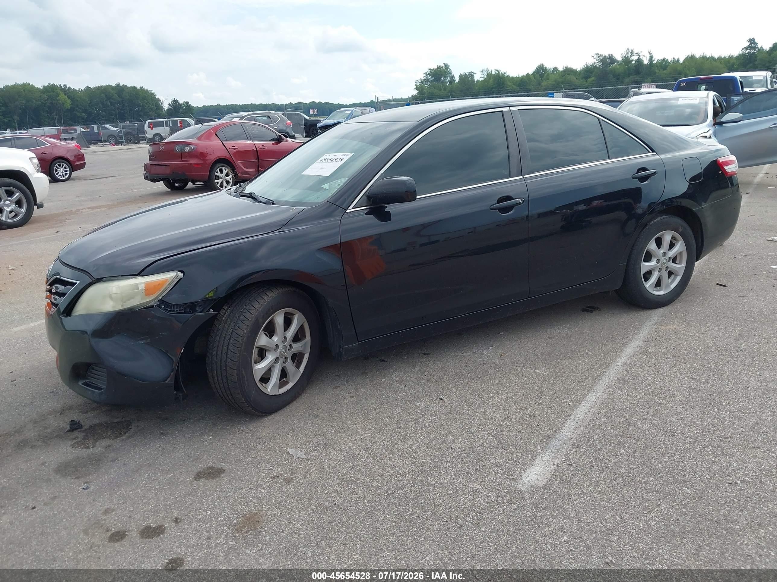 2011 Toyota Camry Le Black vin: 4T4BF3EK6BR092604