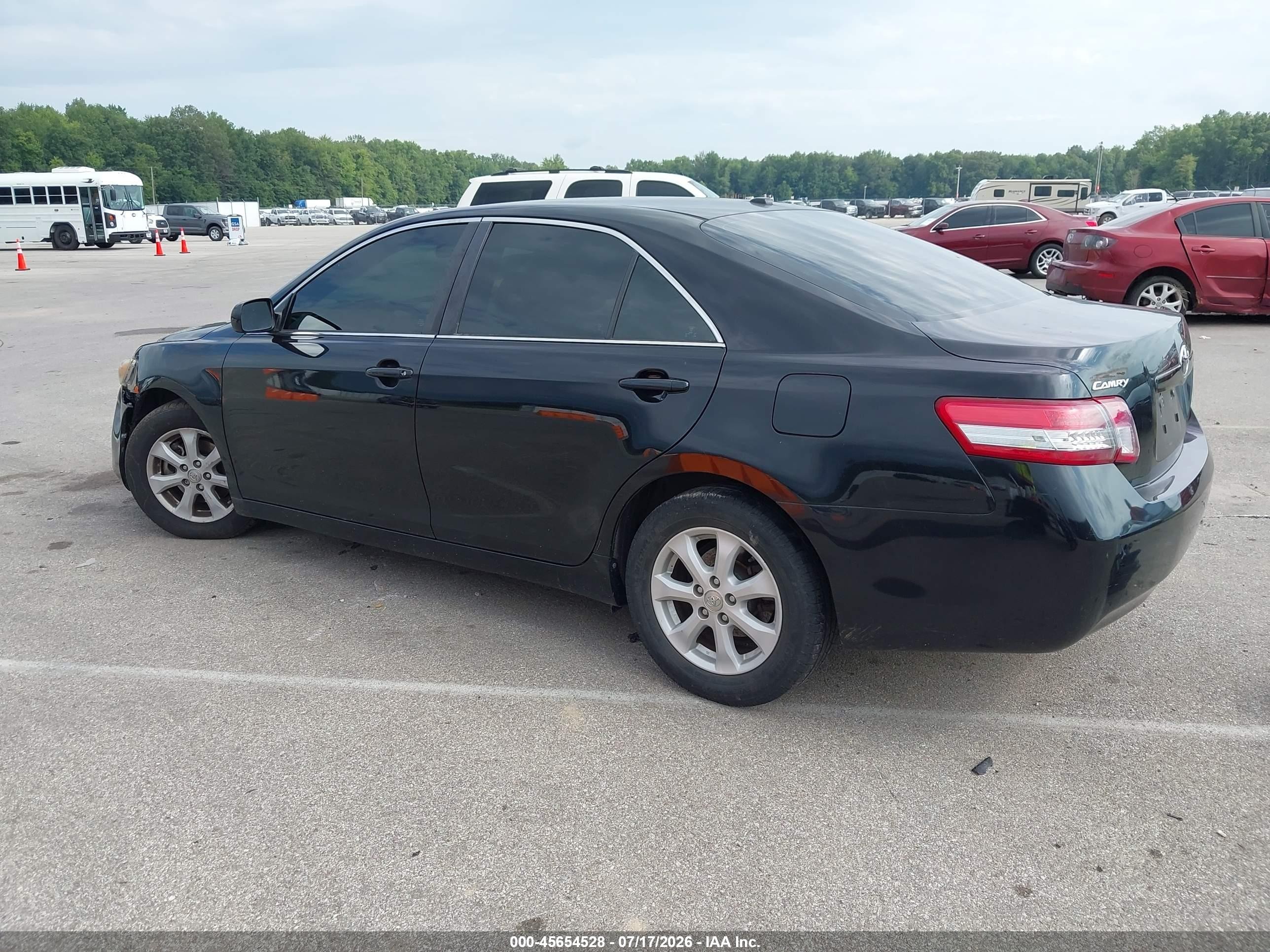 2011 Toyota Camry Le Black vin: 4T4BF3EK6BR092604