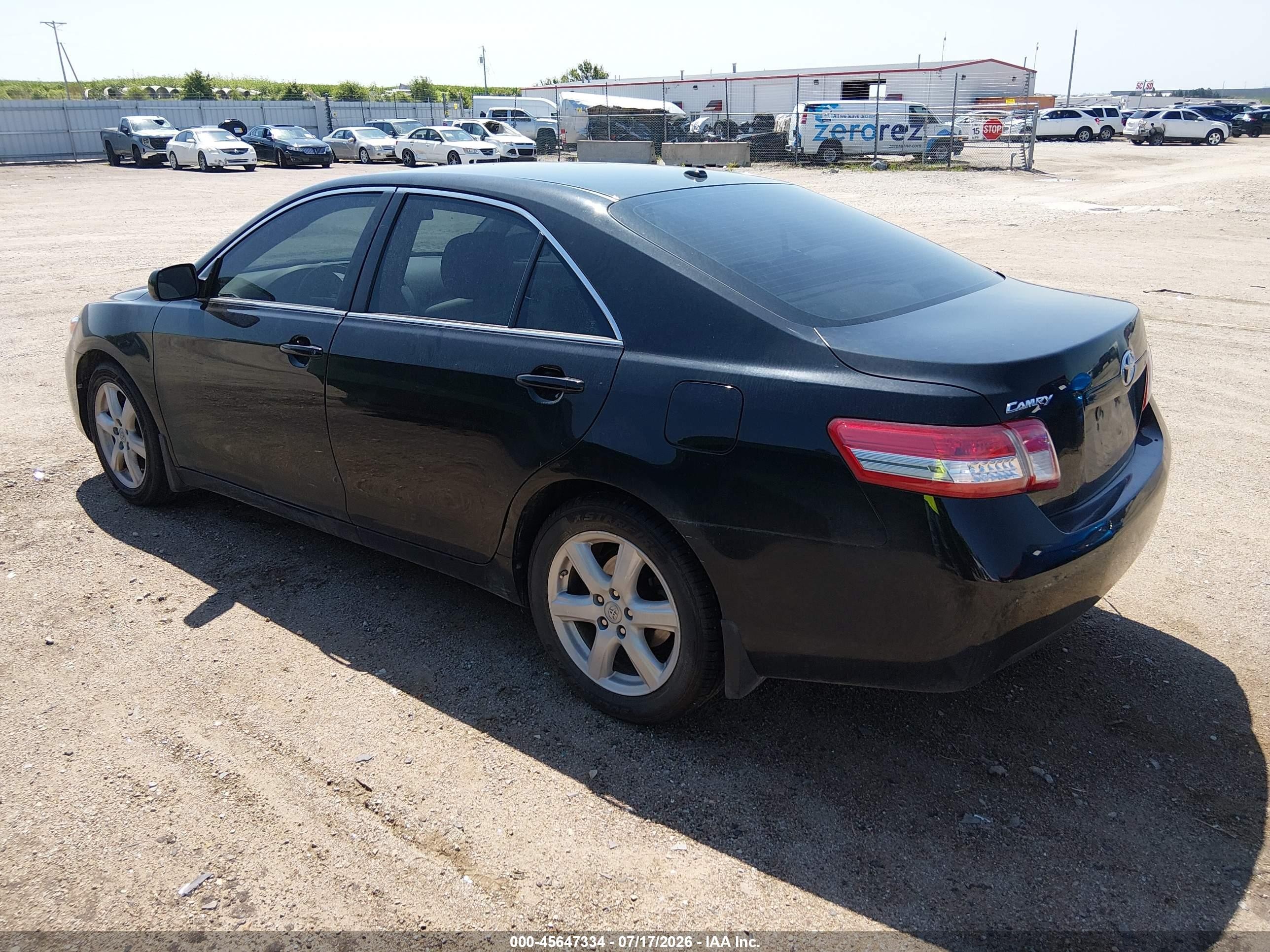 2011 Toyota Camry Le Black vin: 4T4BF3EK6BR101012