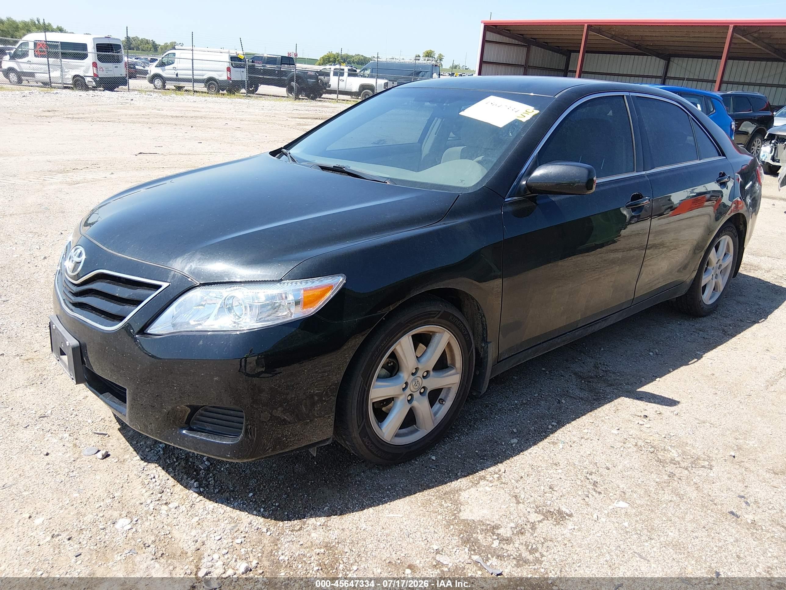 2011 Toyota Camry Le Black vin: 4T4BF3EK6BR101012