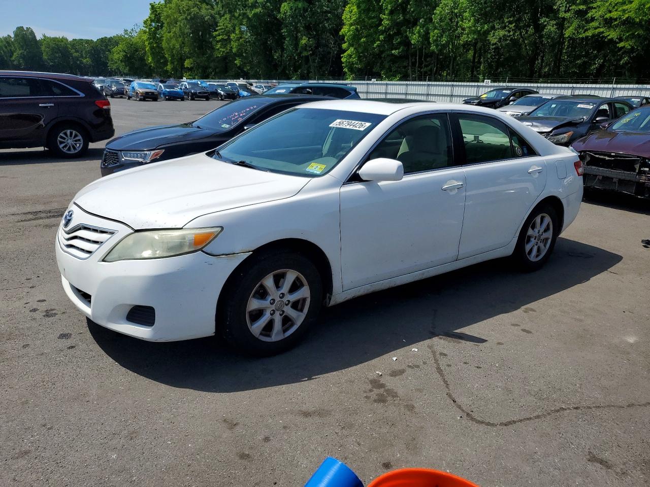 2011 Toyota Camry White vin: 4T4BF3EK6BR106596