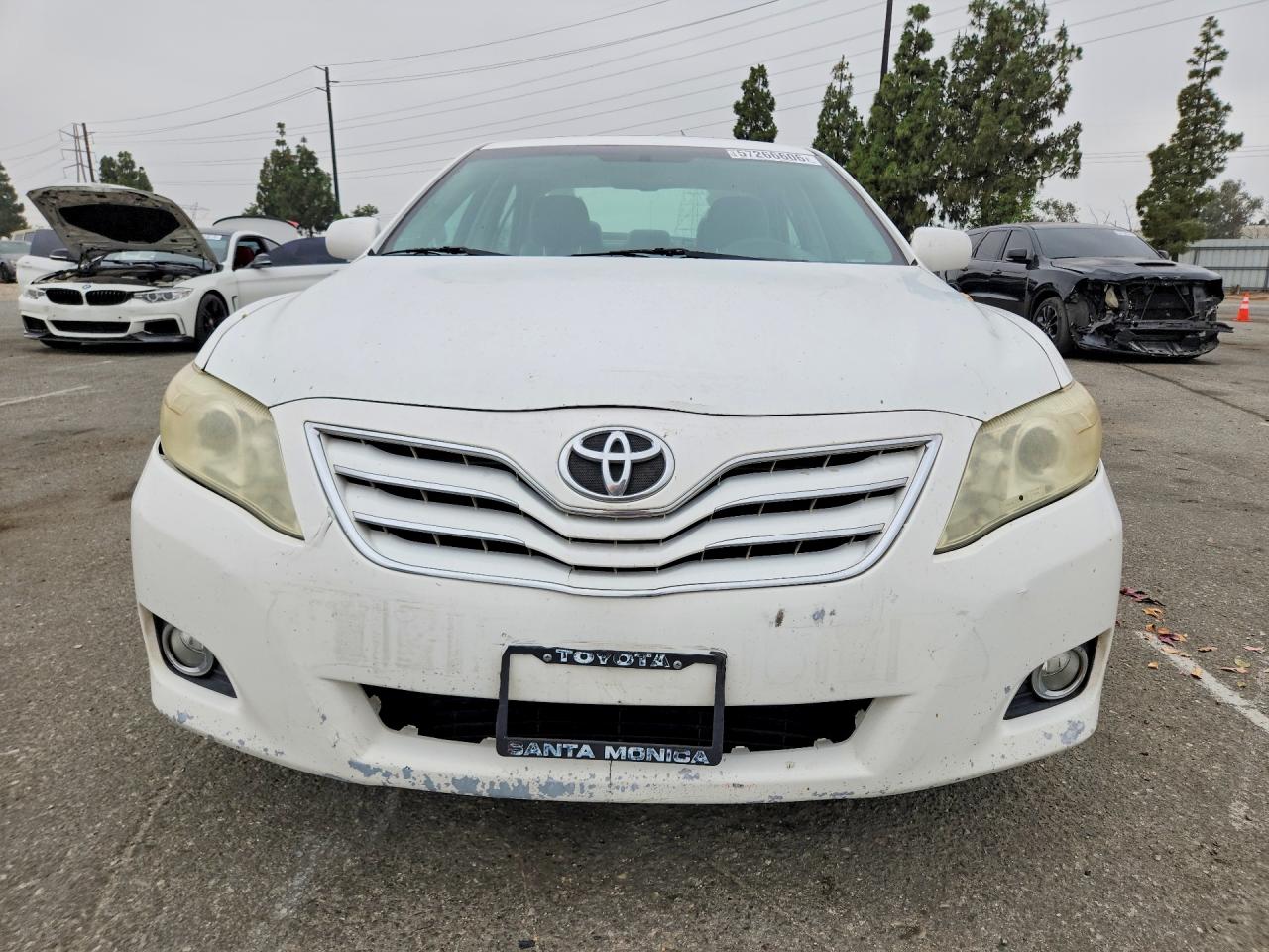 2011 Toyota Camry Xle White vin: 4T4BF3EK6BR186286