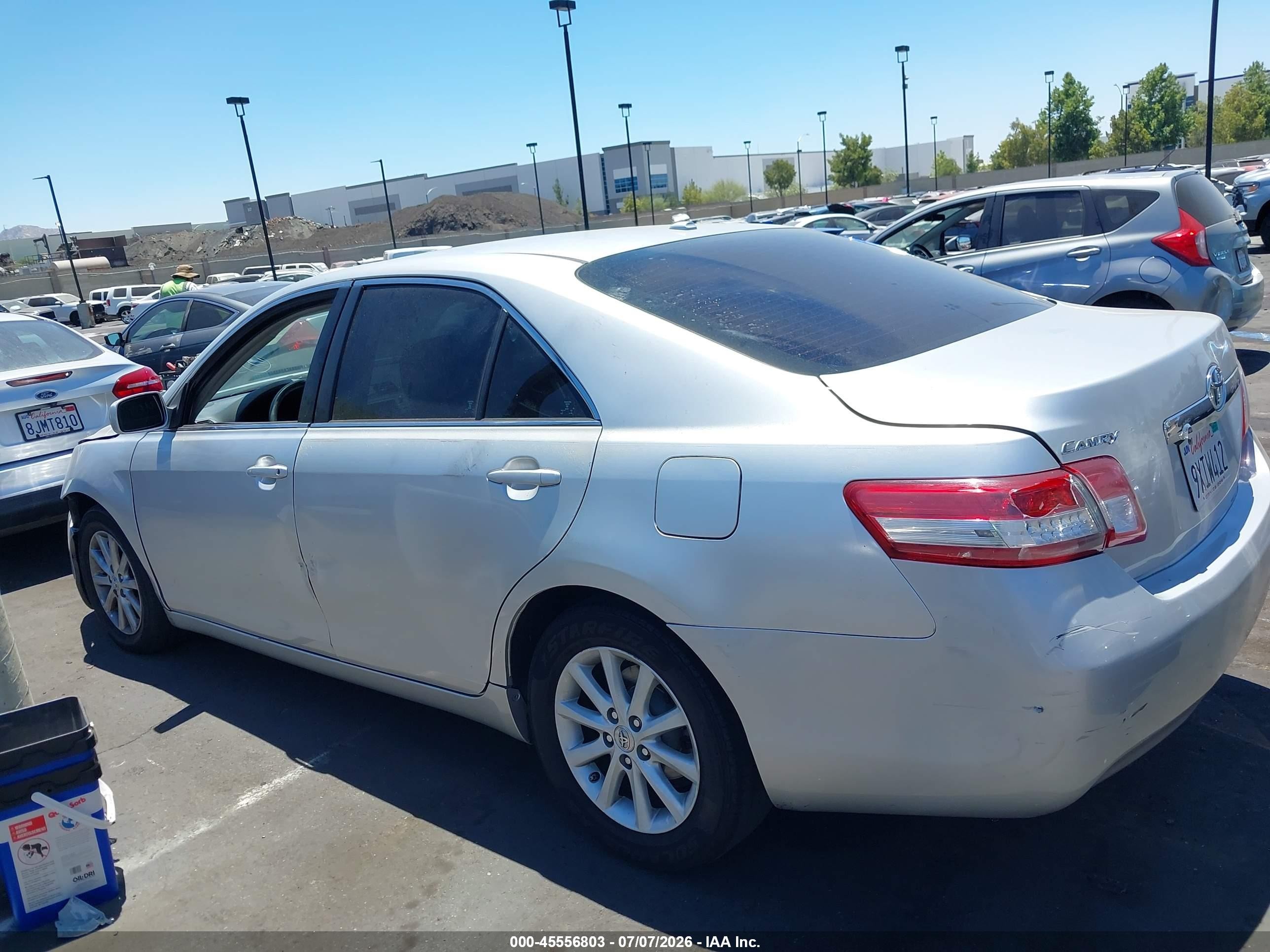 2011 Toyota Camry Xle Серебряный vin: 4T4BF3EK6BR194677