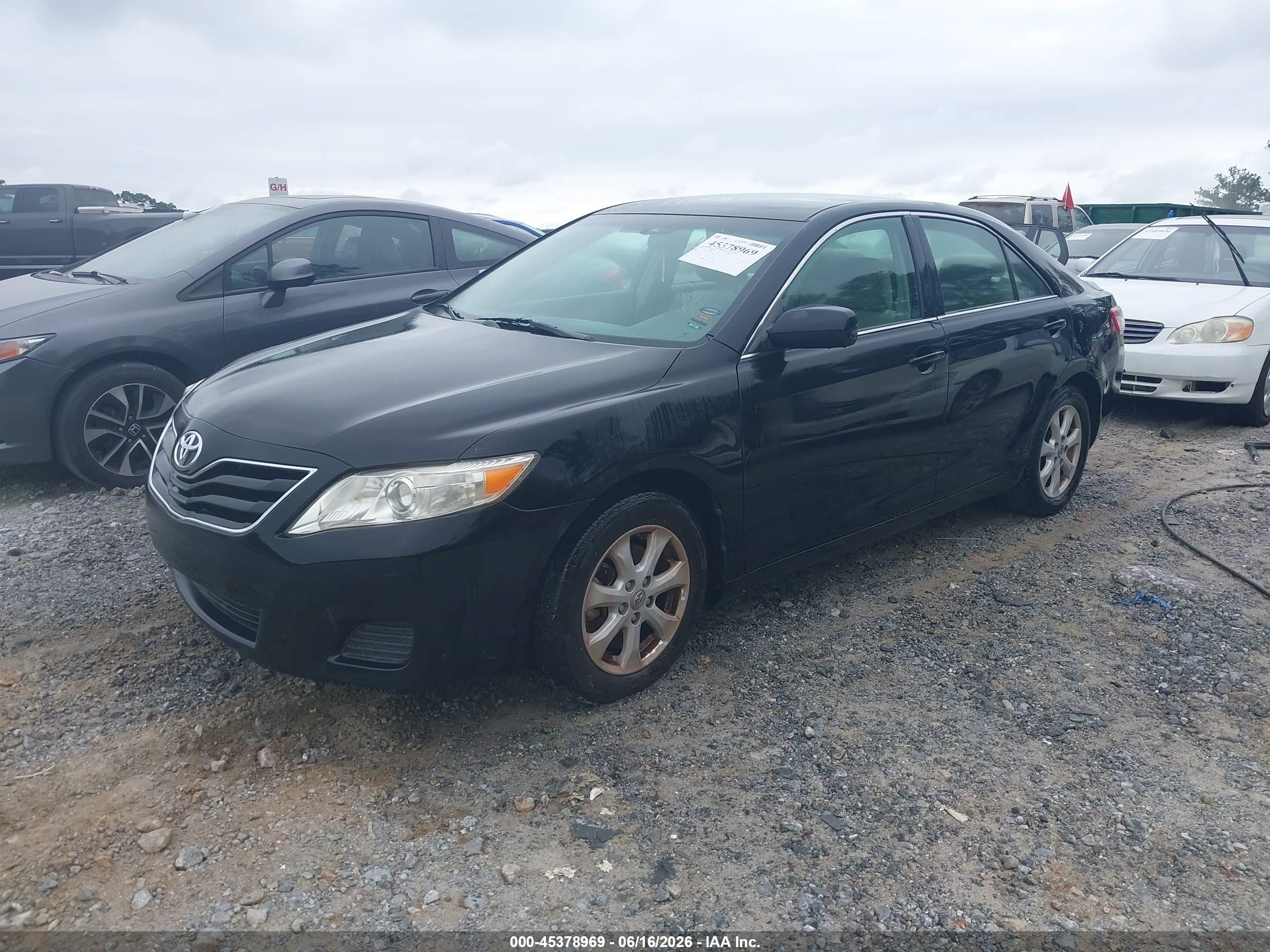 2011 Toyota Camry Le Black vin: 4T4BF3EK6BR217844