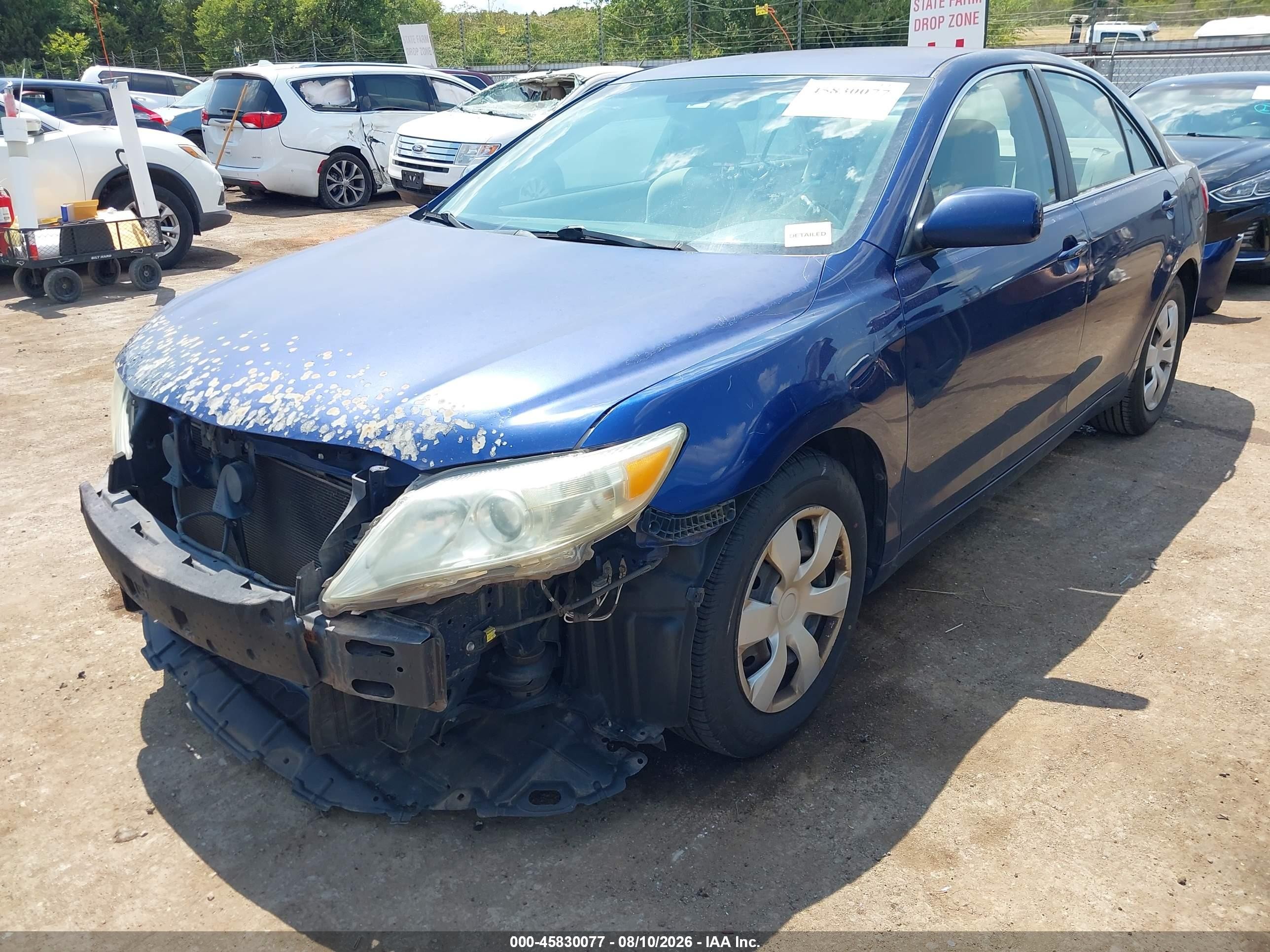 2010 Toyota Camry Le Blue vin: 4T4BF3EK7AR037478