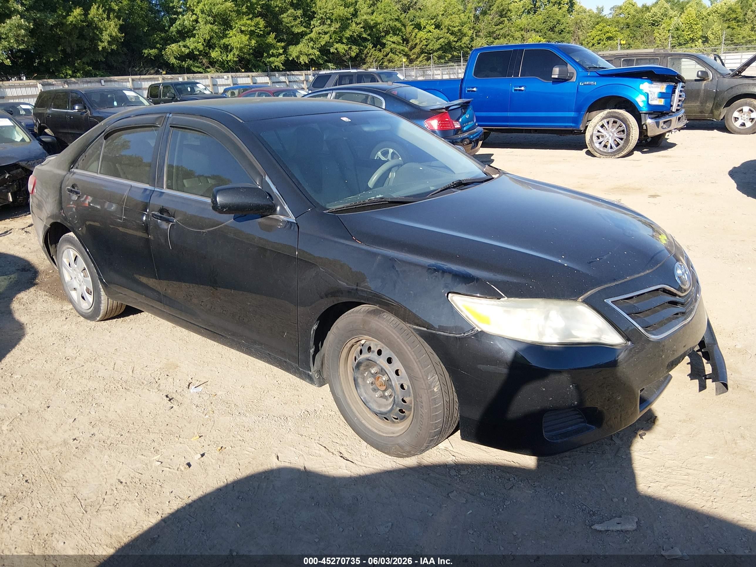2010 Toyota Camry Le Black vin: 4T4BF3EK7AR040400