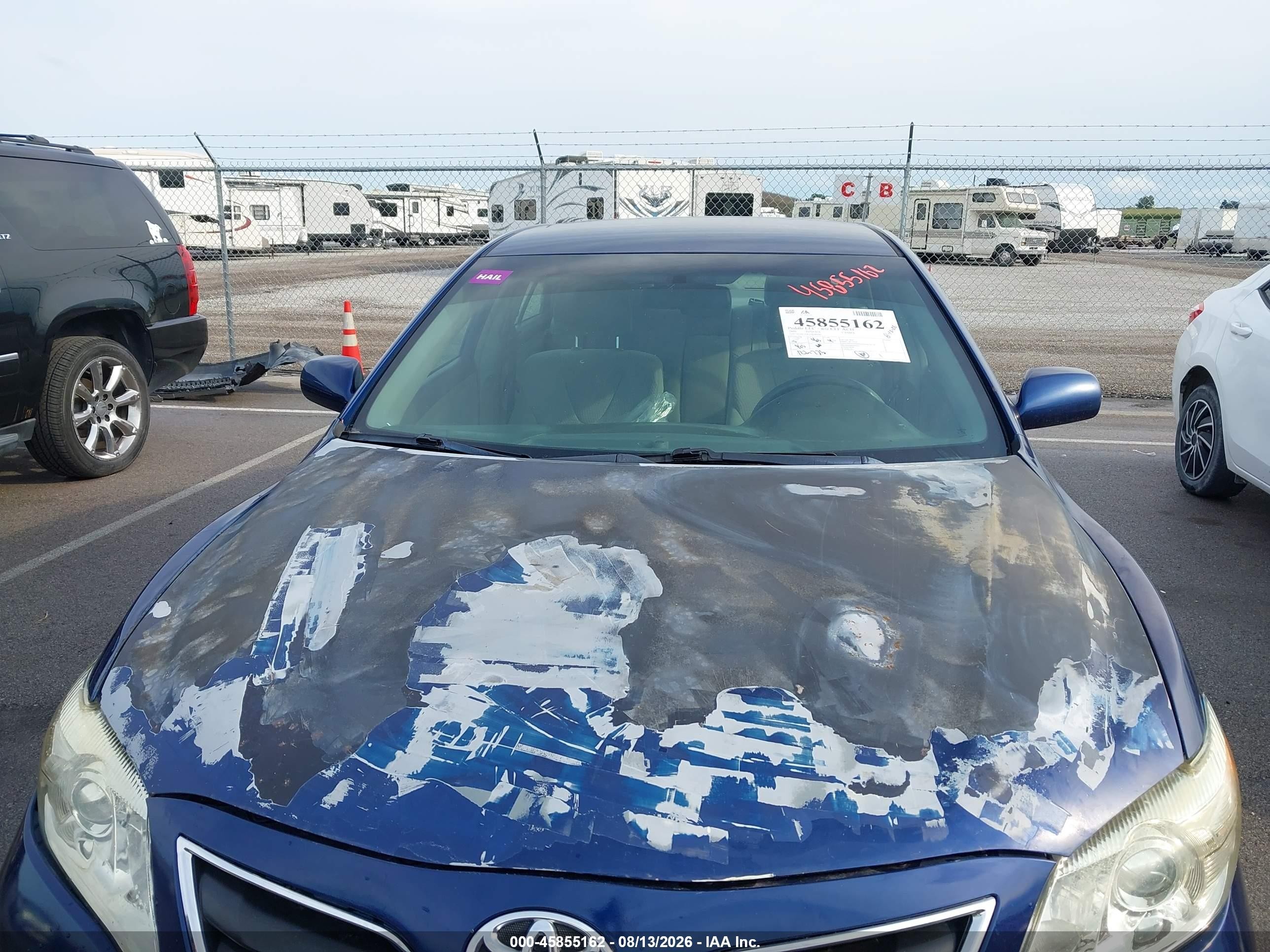 2010 Toyota Camry Le Blue vin: 4T4BF3EK7AR040686