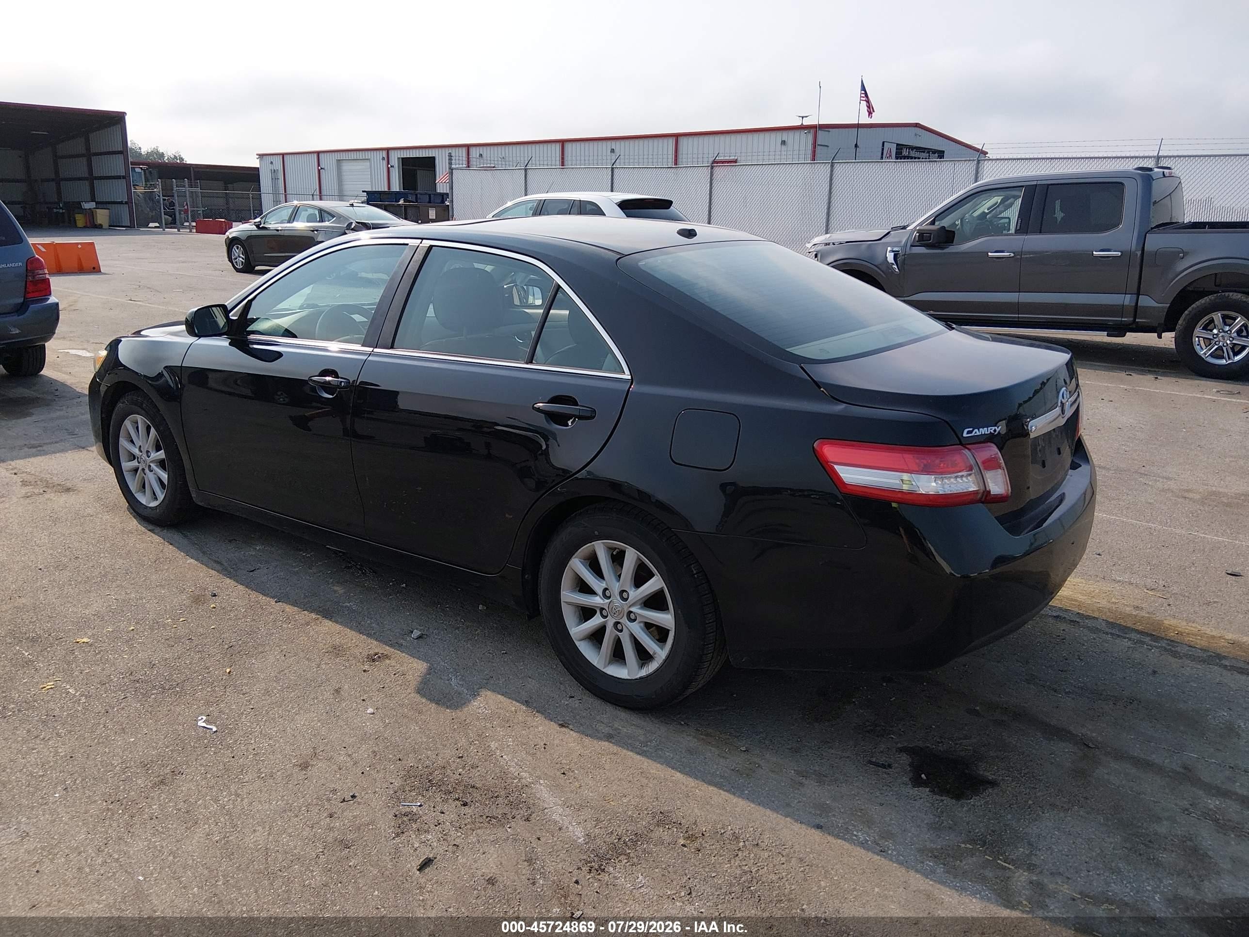 2010 Toyota Camry Xle Black vin: 4T4BF3EK7AR043913