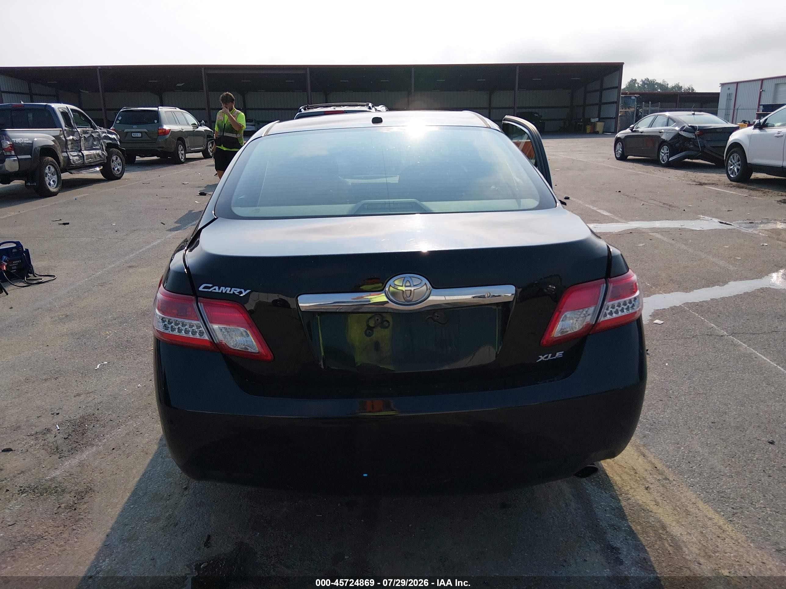 2010 Toyota Camry Xle Black vin: 4T4BF3EK7AR043913