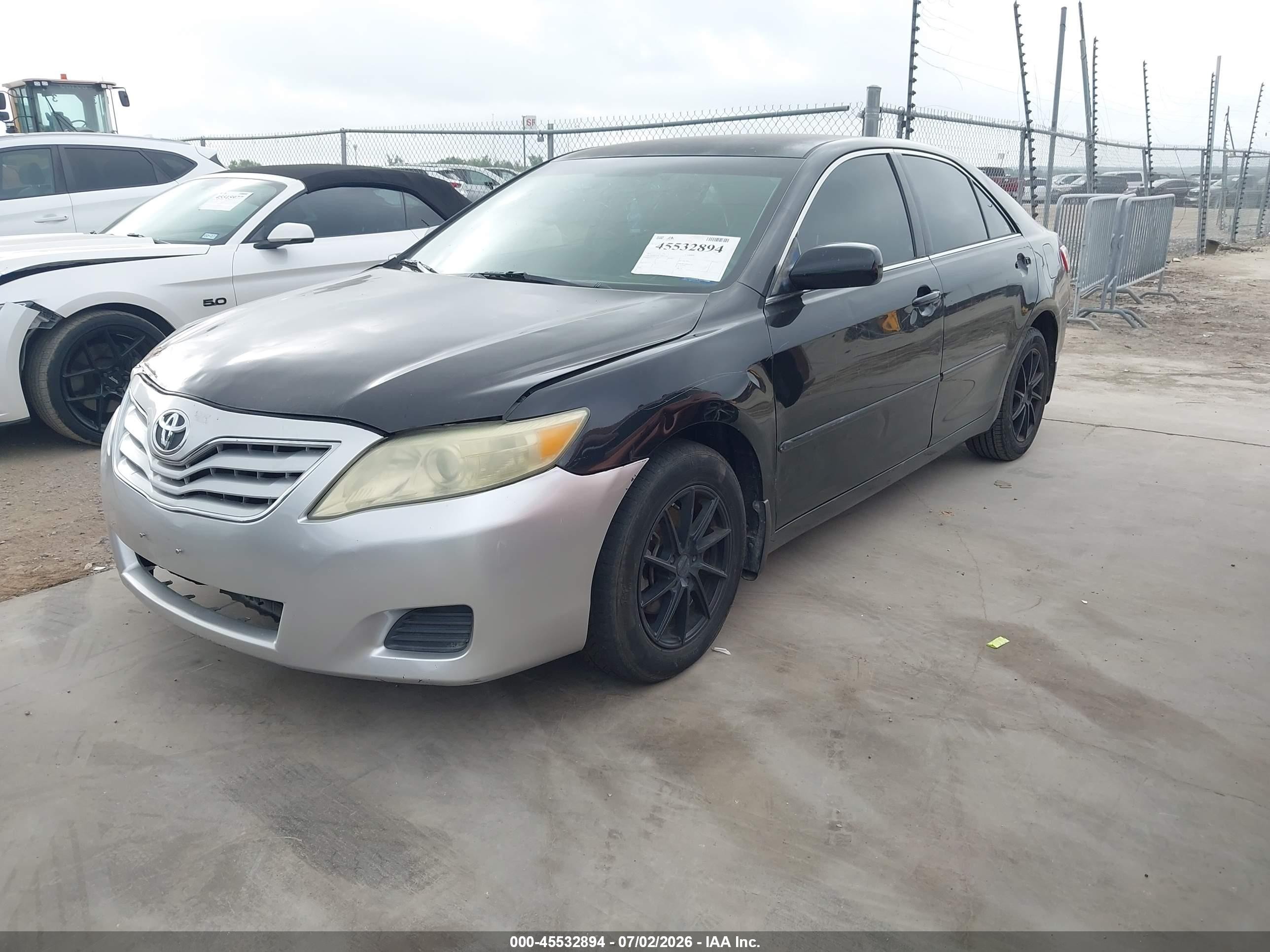2010 Toyota Camry Le Black vin: 4T4BF3EK7AR078242