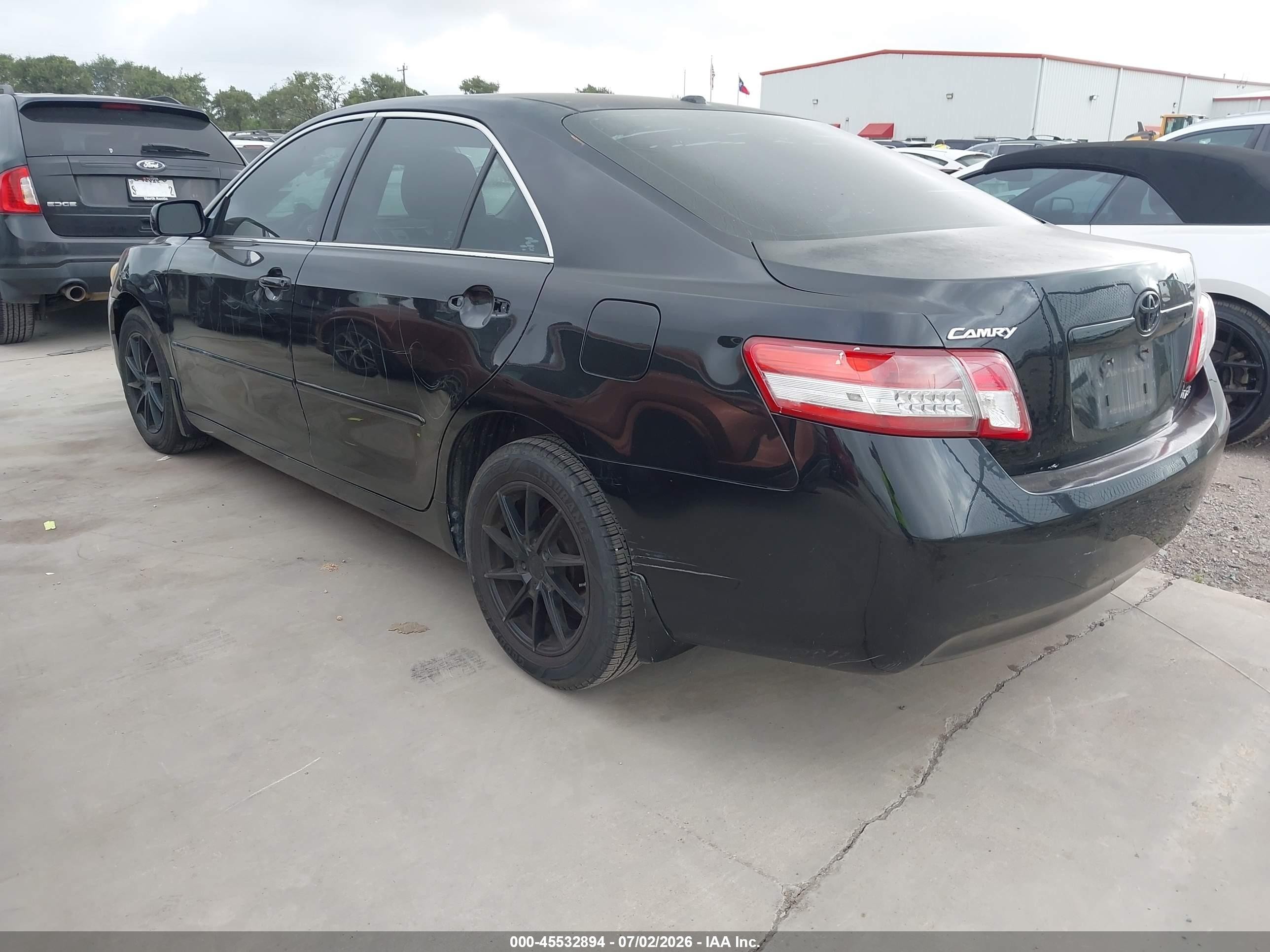 2010 Toyota Camry Le Black vin: 4T4BF3EK7AR078242