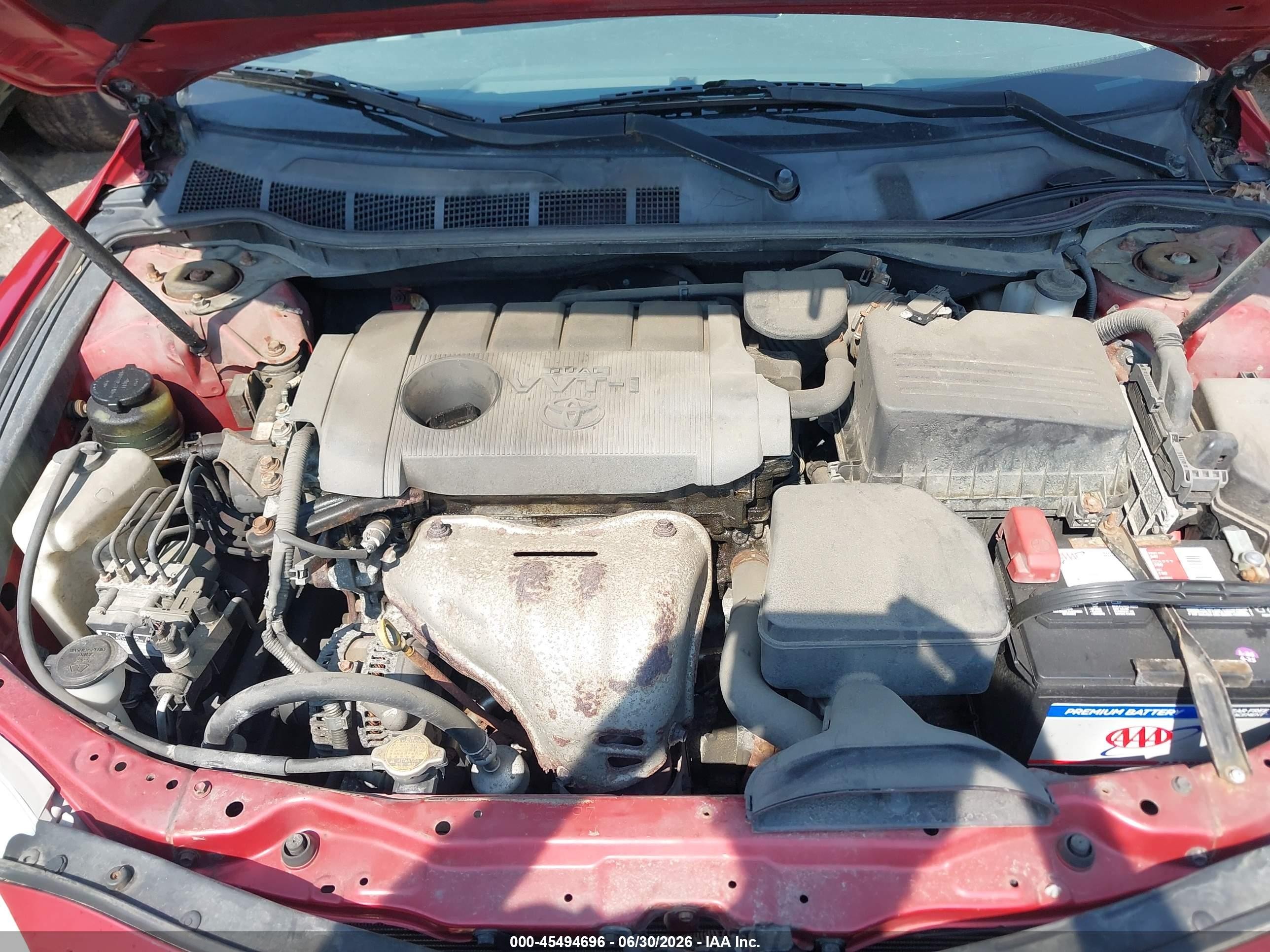2011 Toyota Camry Le Red vin: 4T4BF3EK7BR127151