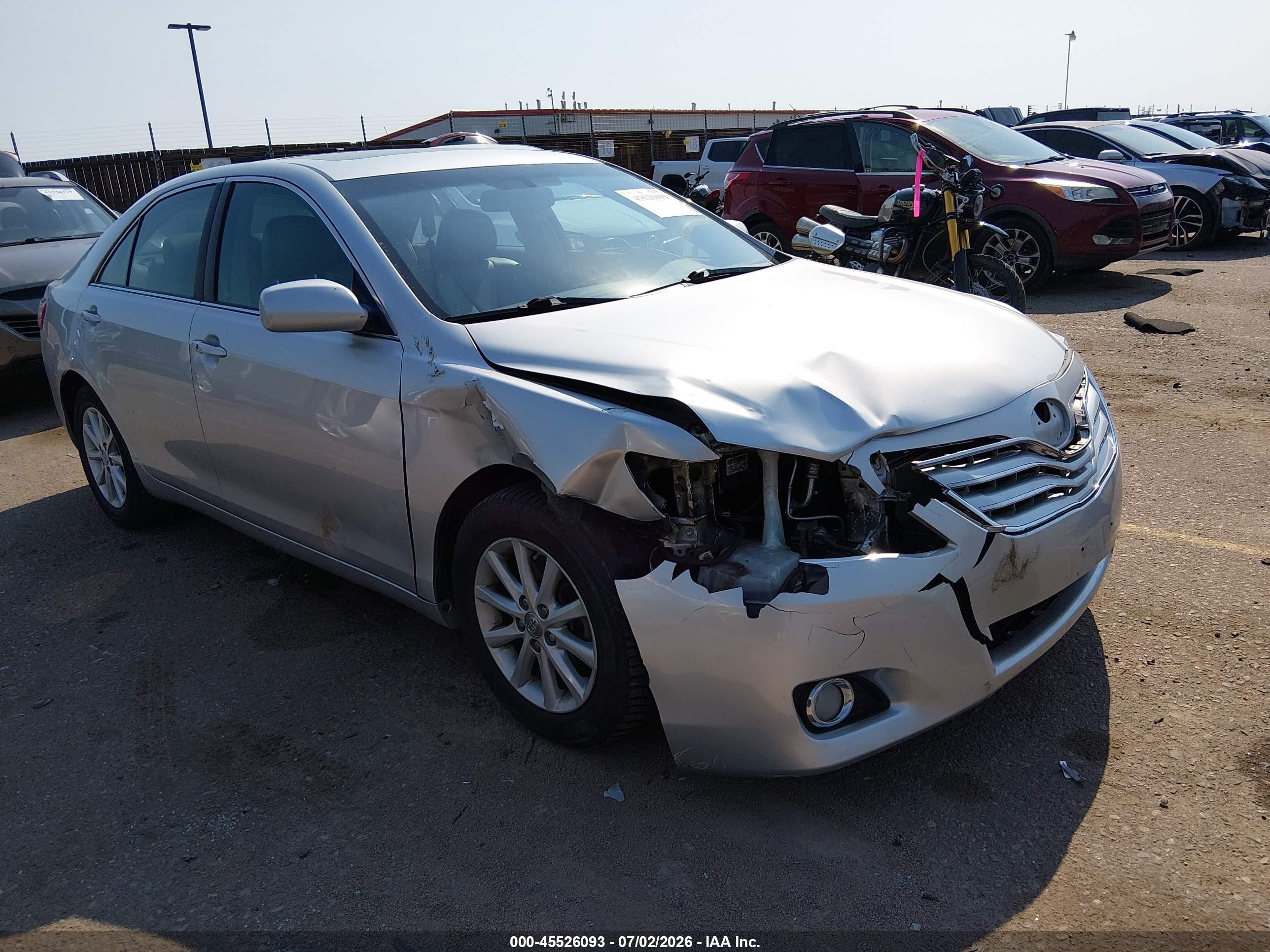 2011 Toyota Camry Xle Silver vin: 4T4BF3EK7BR127991