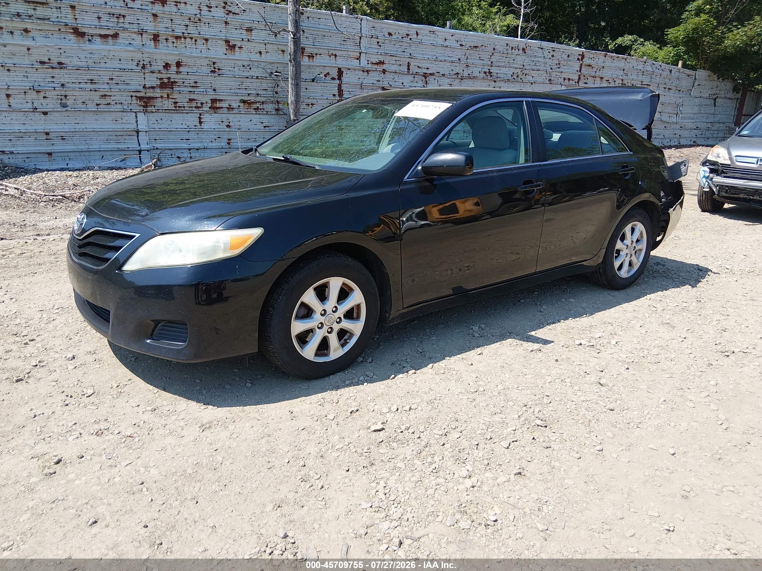 2011 Toyota Camry Le Black vin: 4T4BF3EK7BR128428