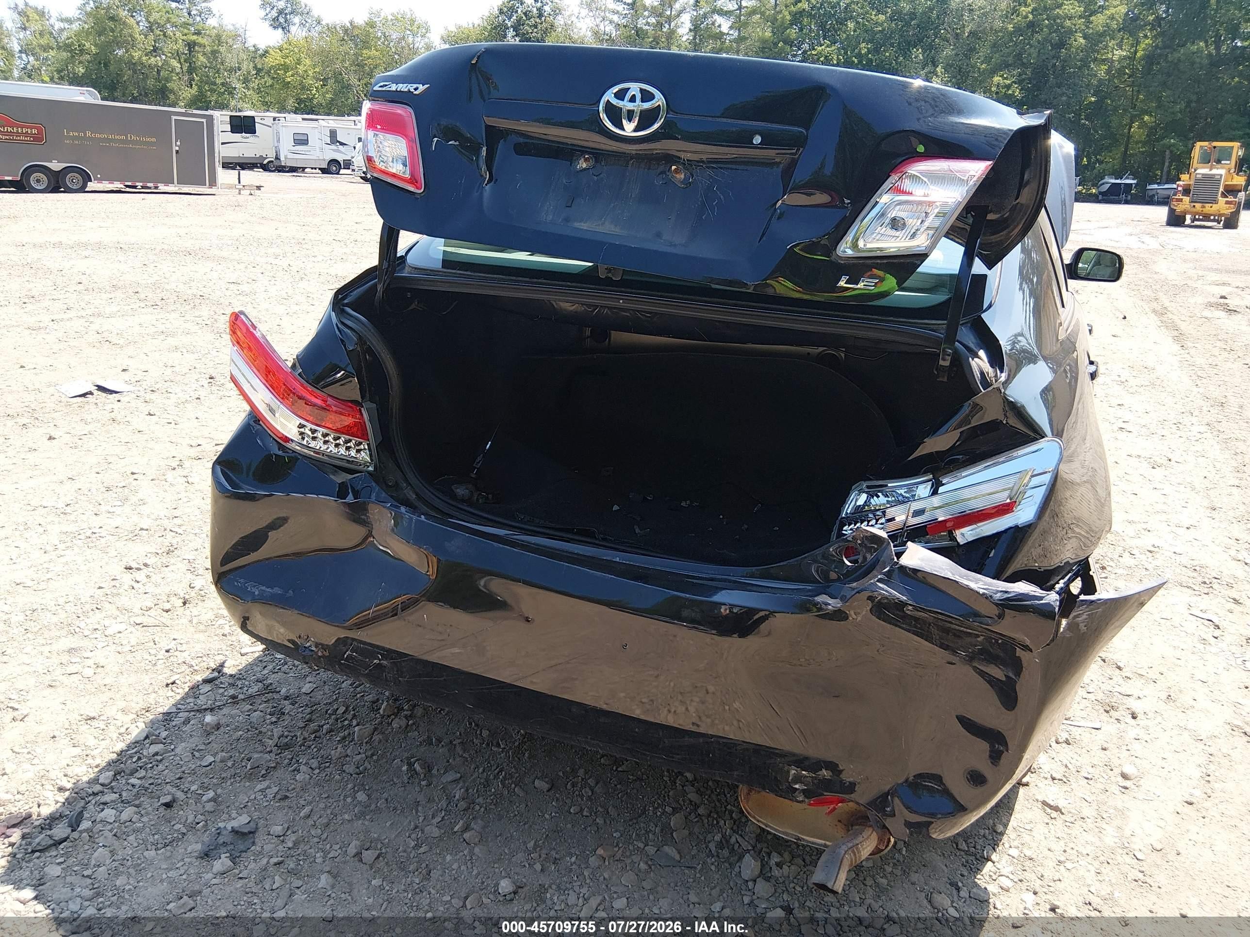 2011 Toyota Camry Le Black vin: 4T4BF3EK7BR128428