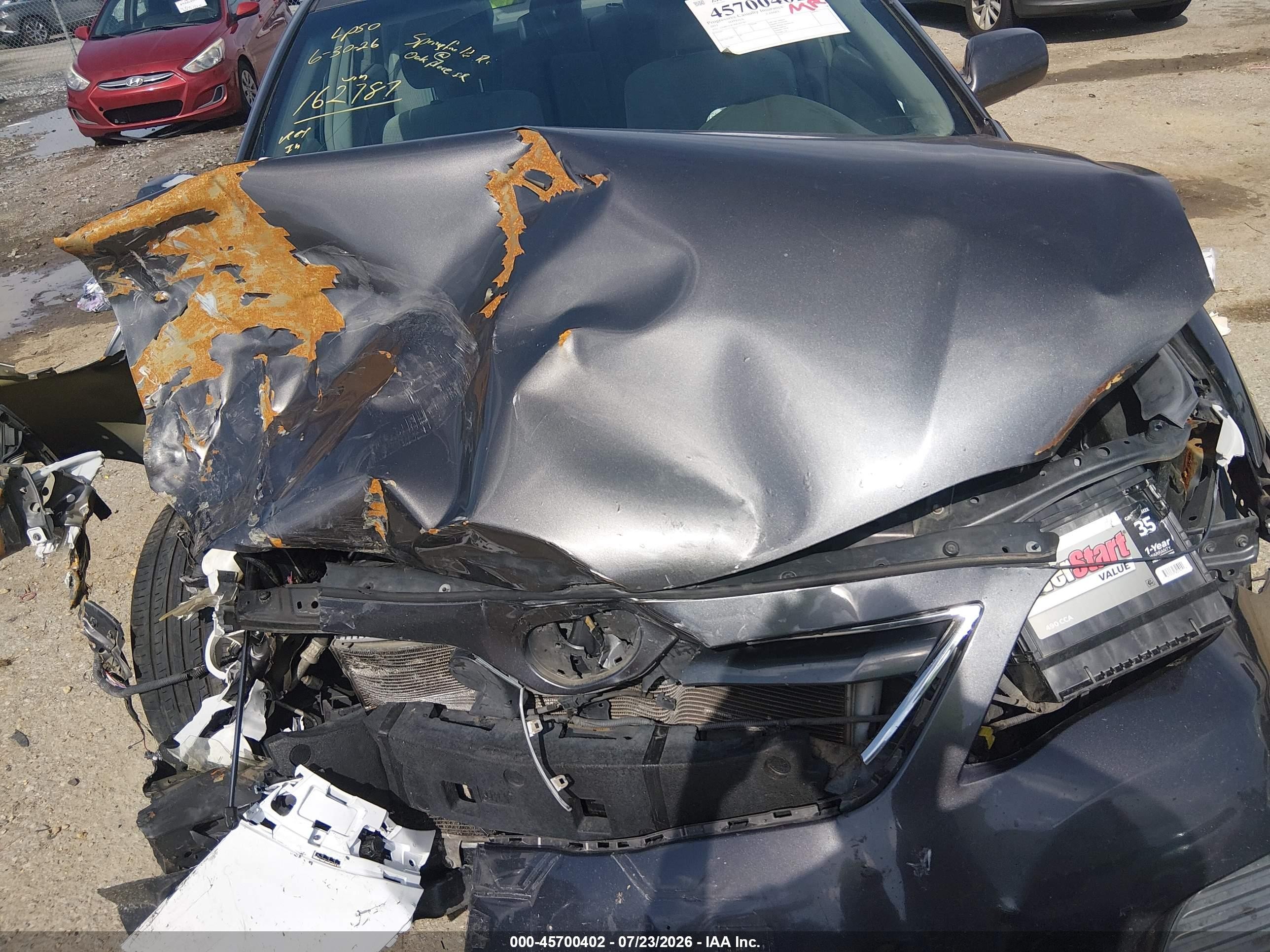 2011 Toyota Camry Le Gray vin: 4T4BF3EK7BR162787