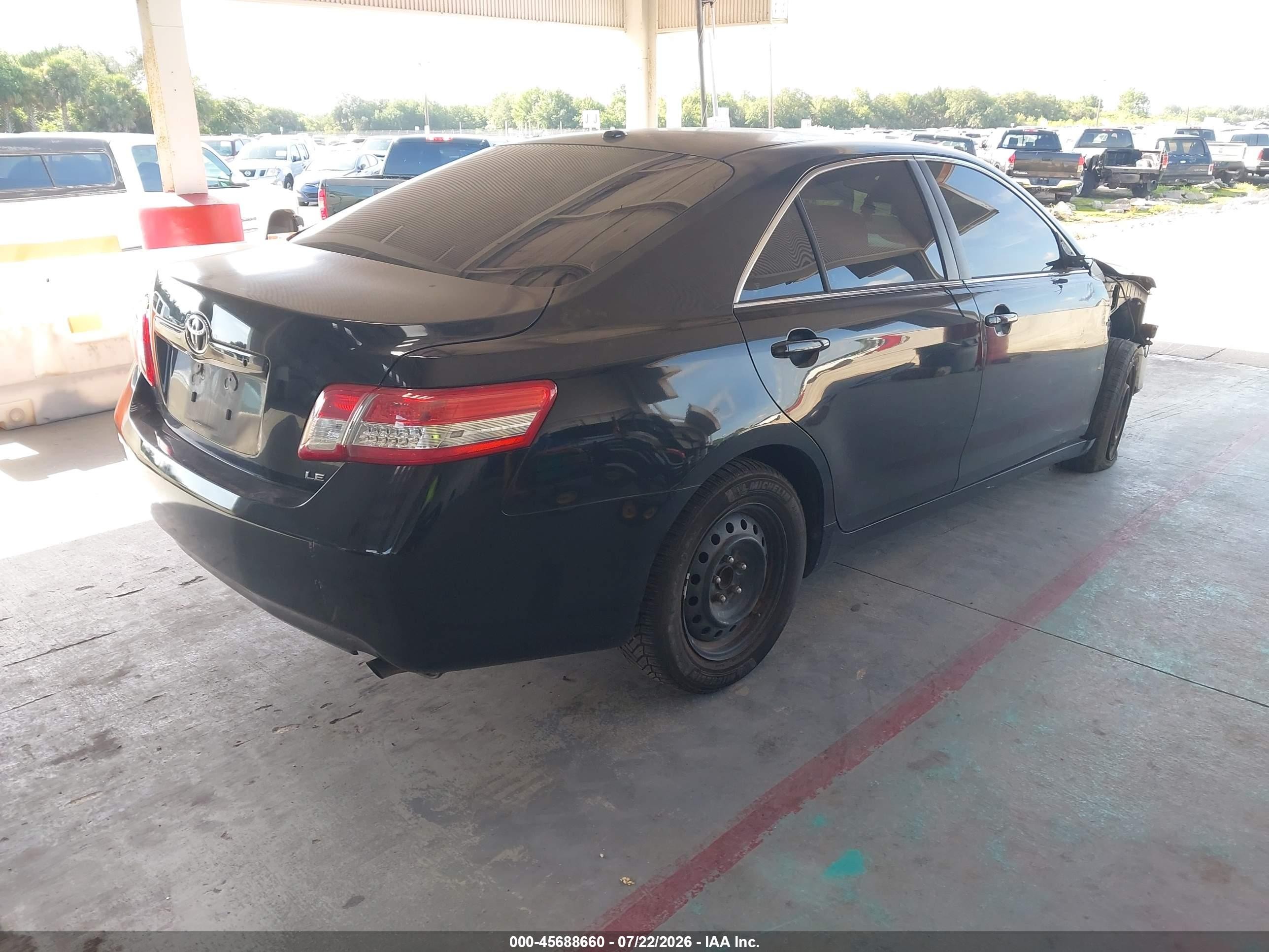 2011 Toyota Camry Le Black vin: 4T4BF3EK7BR195580