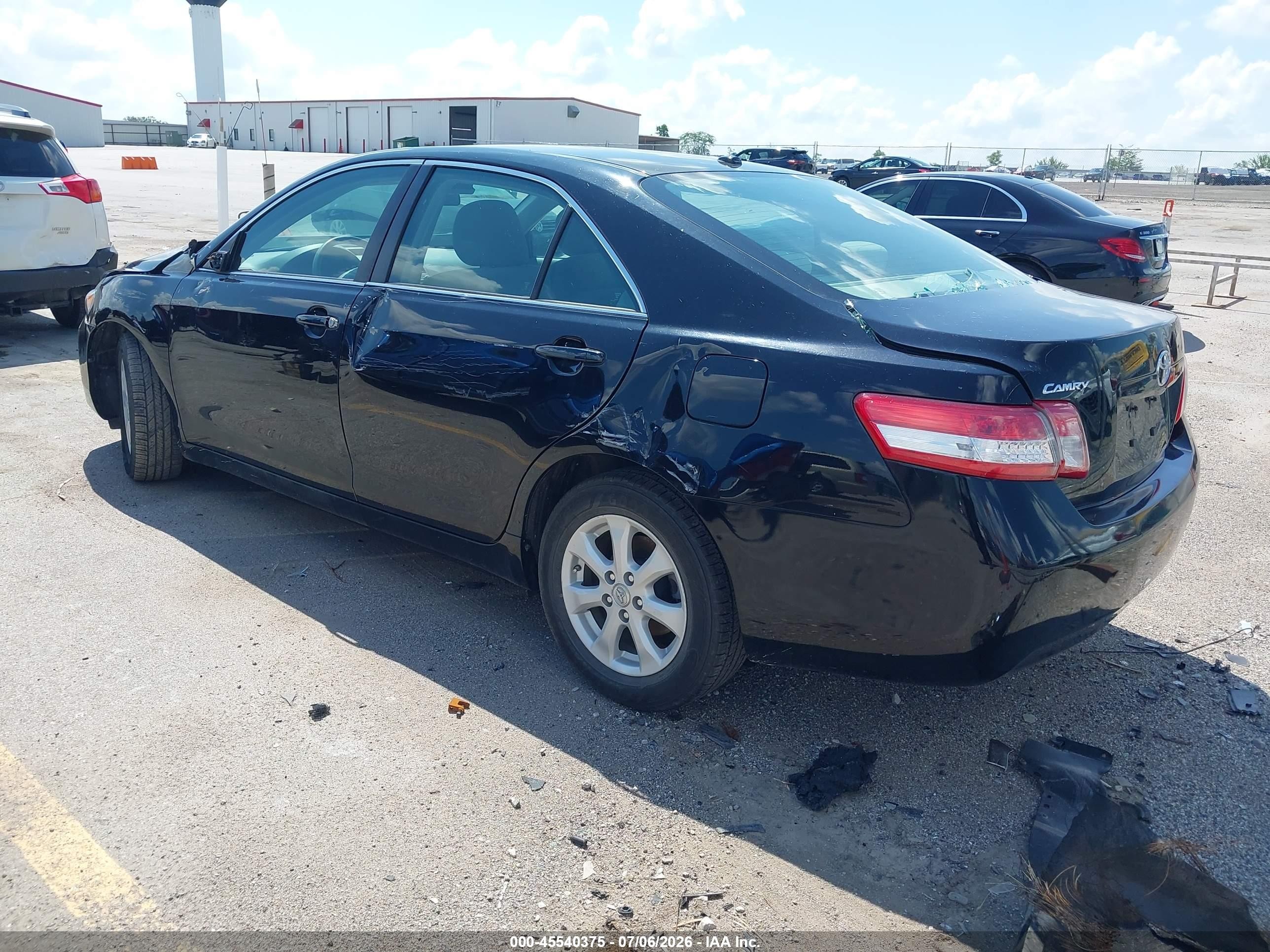 2011 Toyota Camry Le Black vin: 4T4BF3EK7BR206092