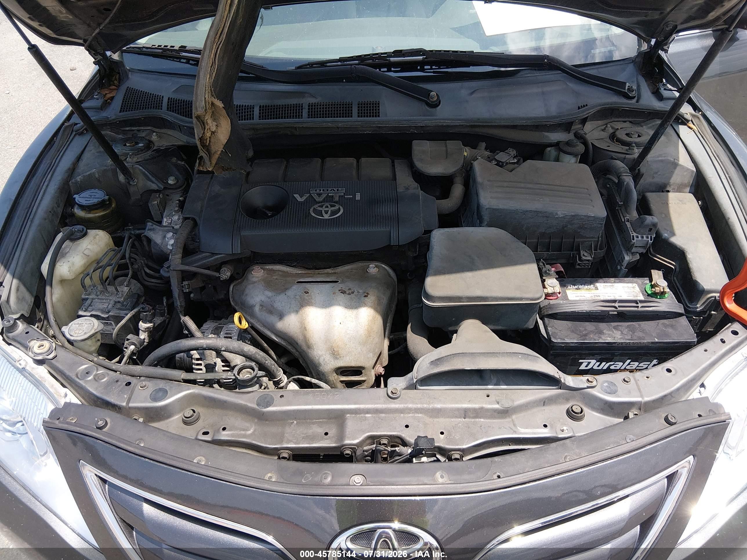 2010 Toyota Camry Le Серый vin: 4T4BF3EK8AR002027