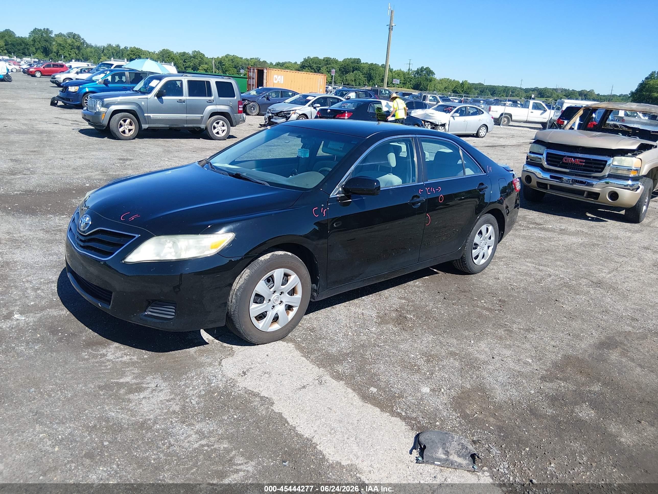 2010 Toyota Camry Le Black vin: 4T4BF3EK8AR018390