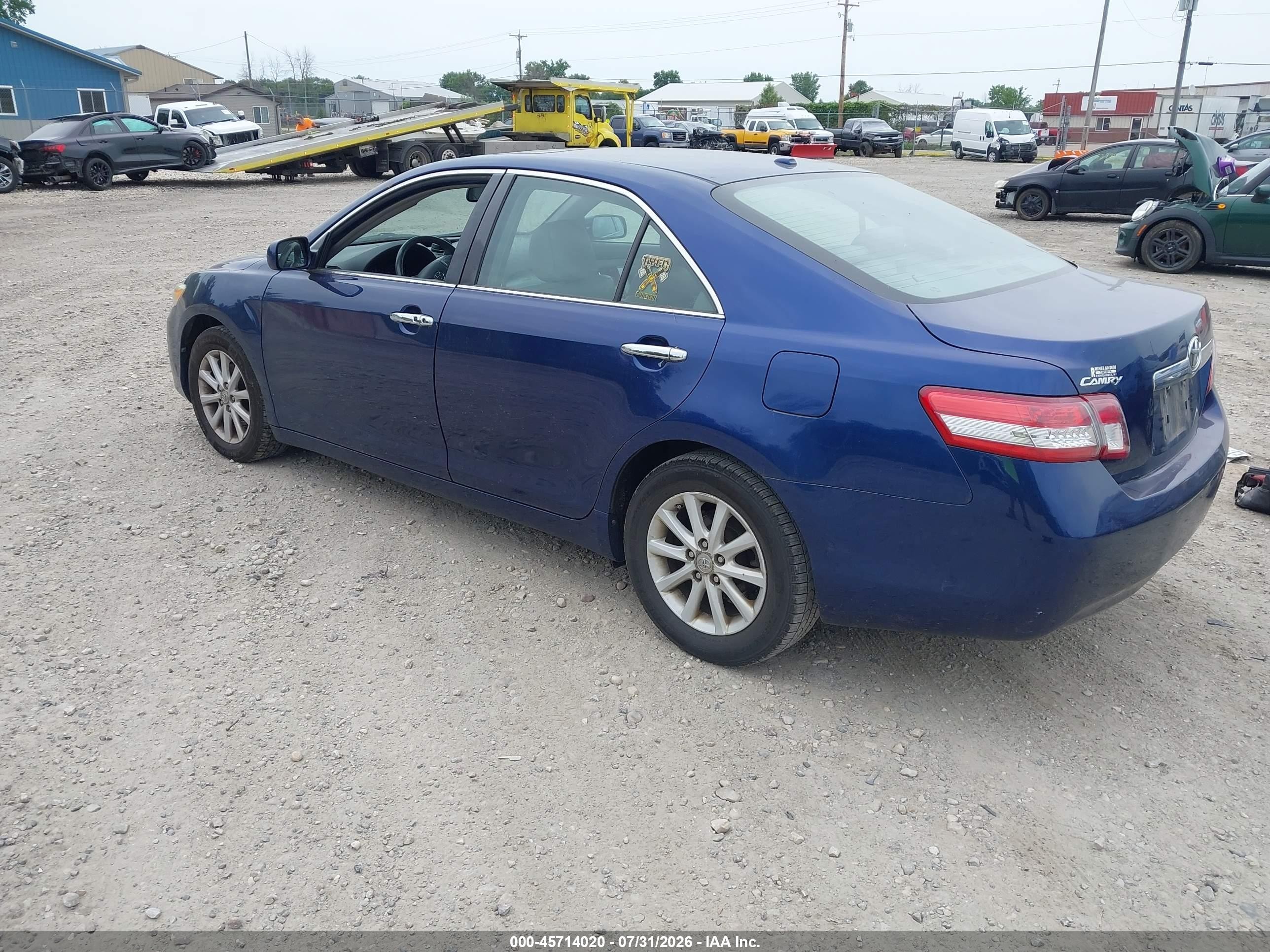 2010 Toyota Camry Xle Dark Blue vin: 4T4BF3EK8AR032466