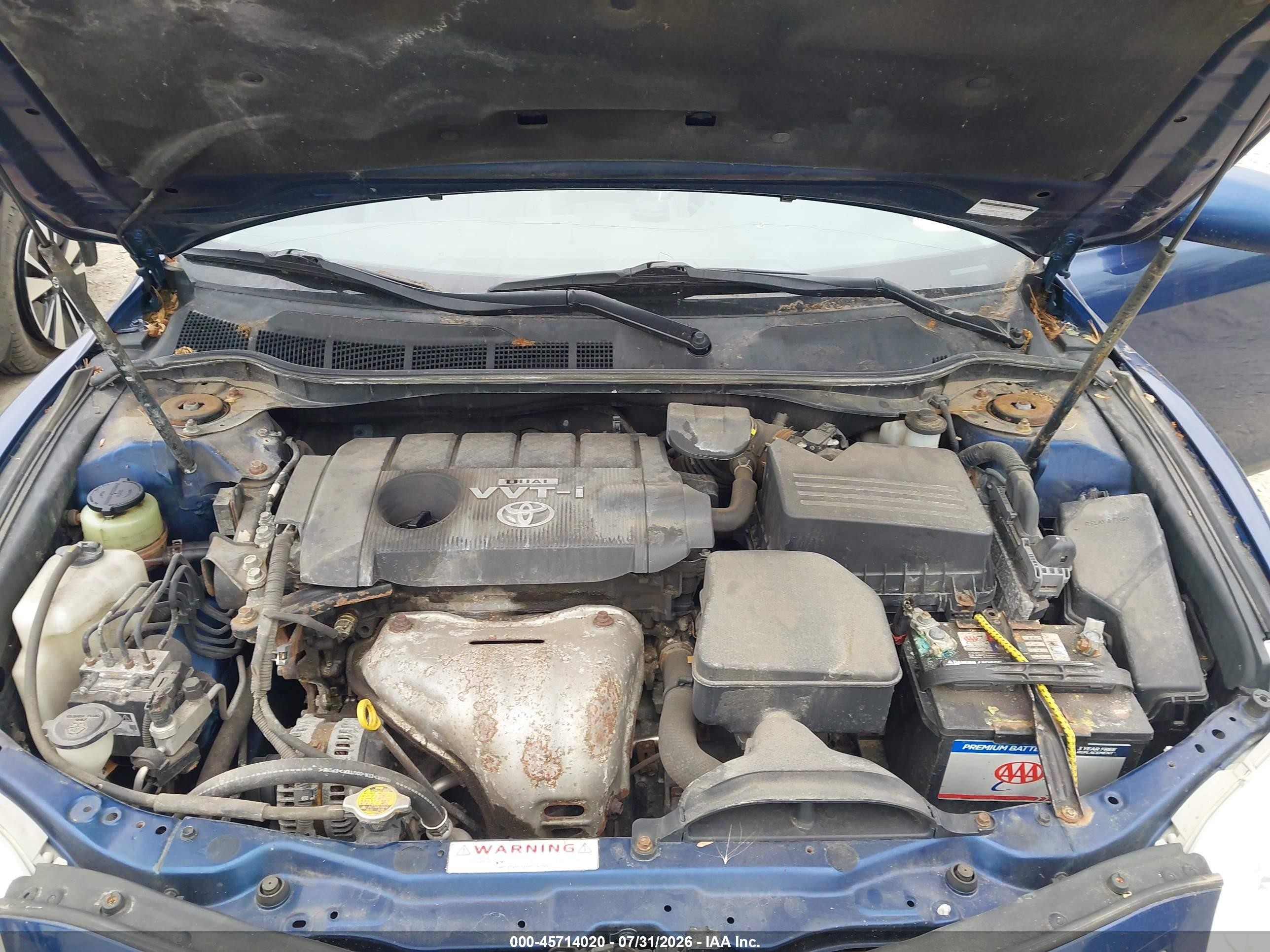 2010 Toyota Camry Xle Dark Blue vin: 4T4BF3EK8AR032466