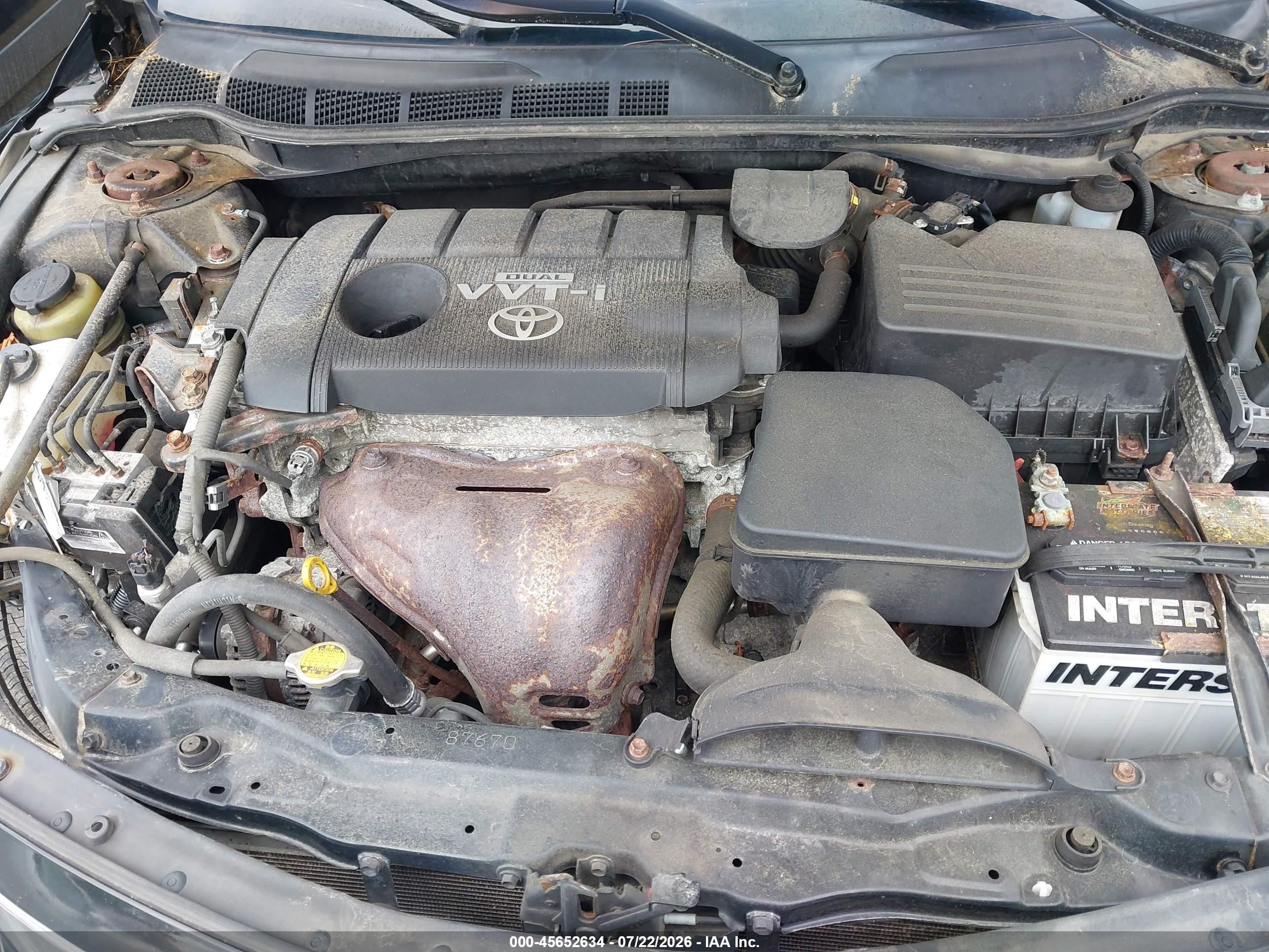 2010 Toyota Camry Xle Black vin: 4T4BF3EK8AR049638