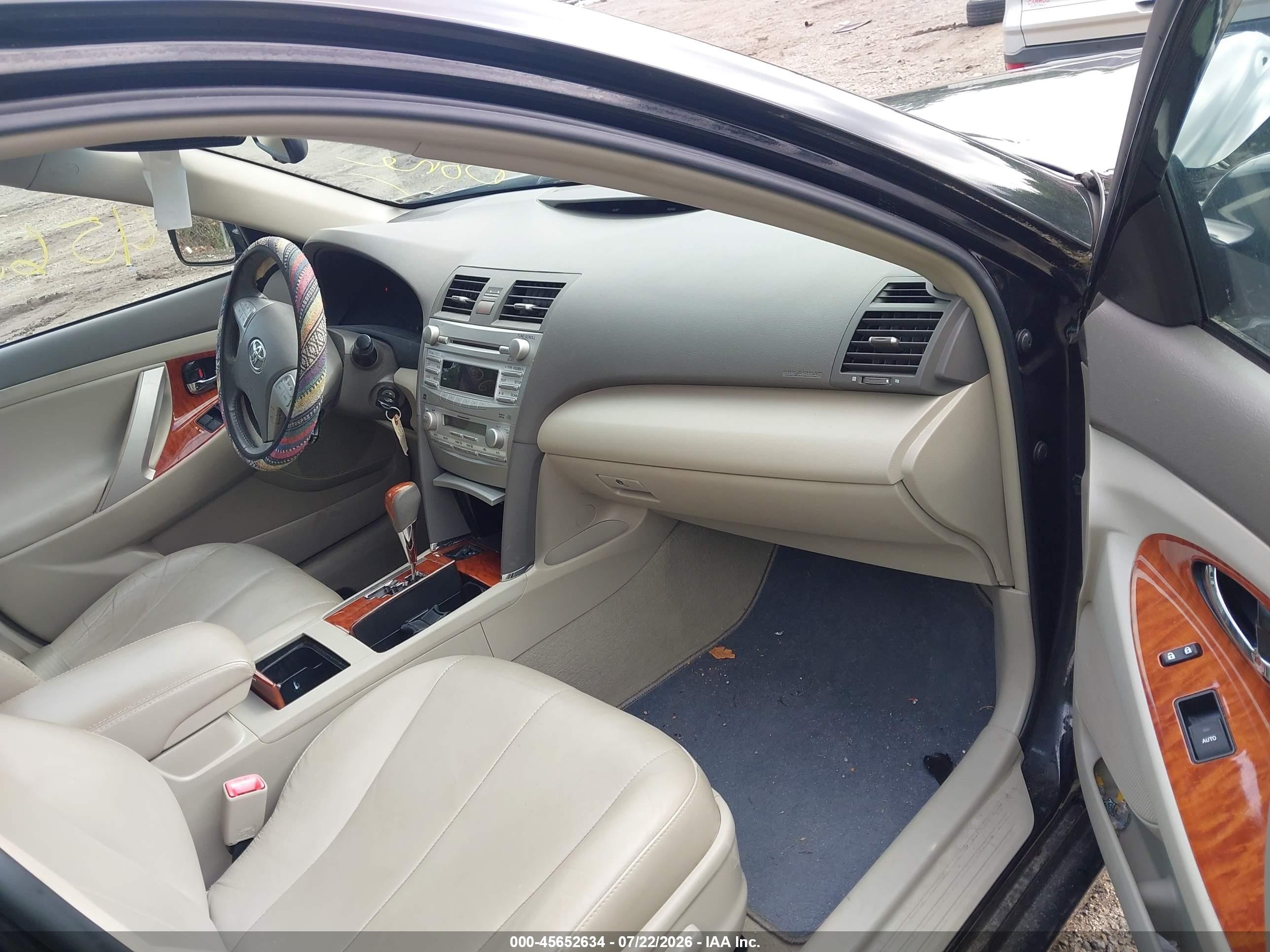 2010 Toyota Camry Xle Black vin: 4T4BF3EK8AR049638