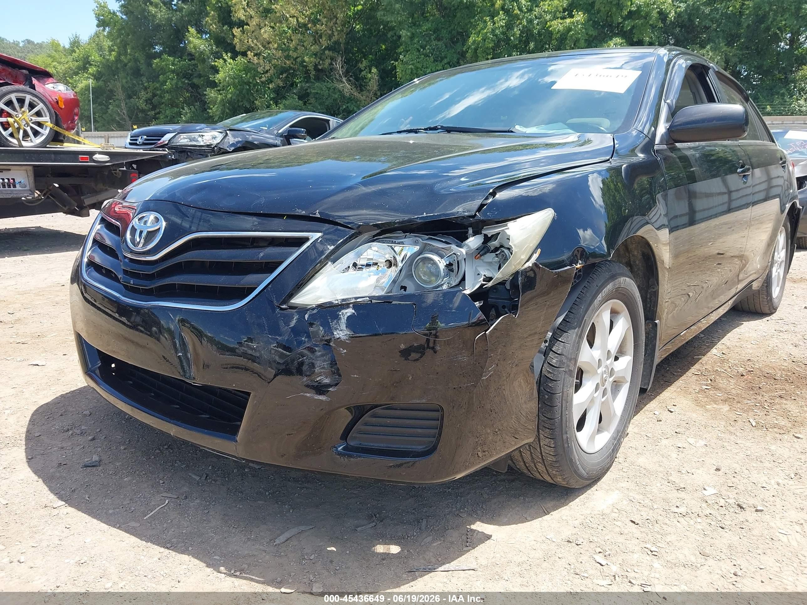 2010 Toyota Camry Le Black vin: 4T4BF3EK8AR055682