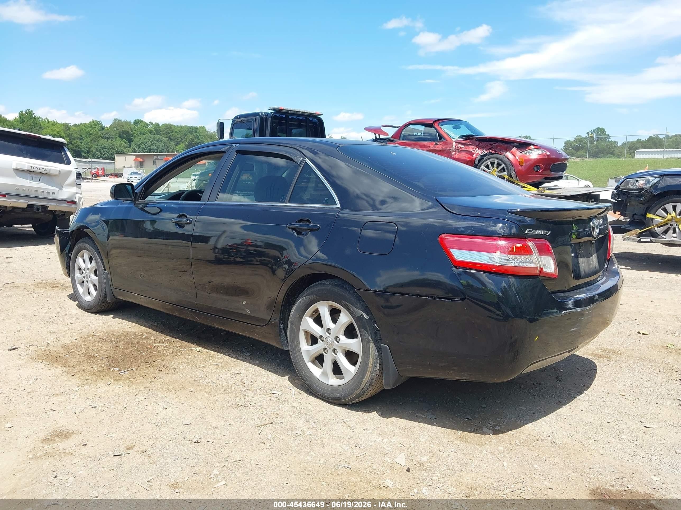 2010 Toyota Camry Le Black vin: 4T4BF3EK8AR055682