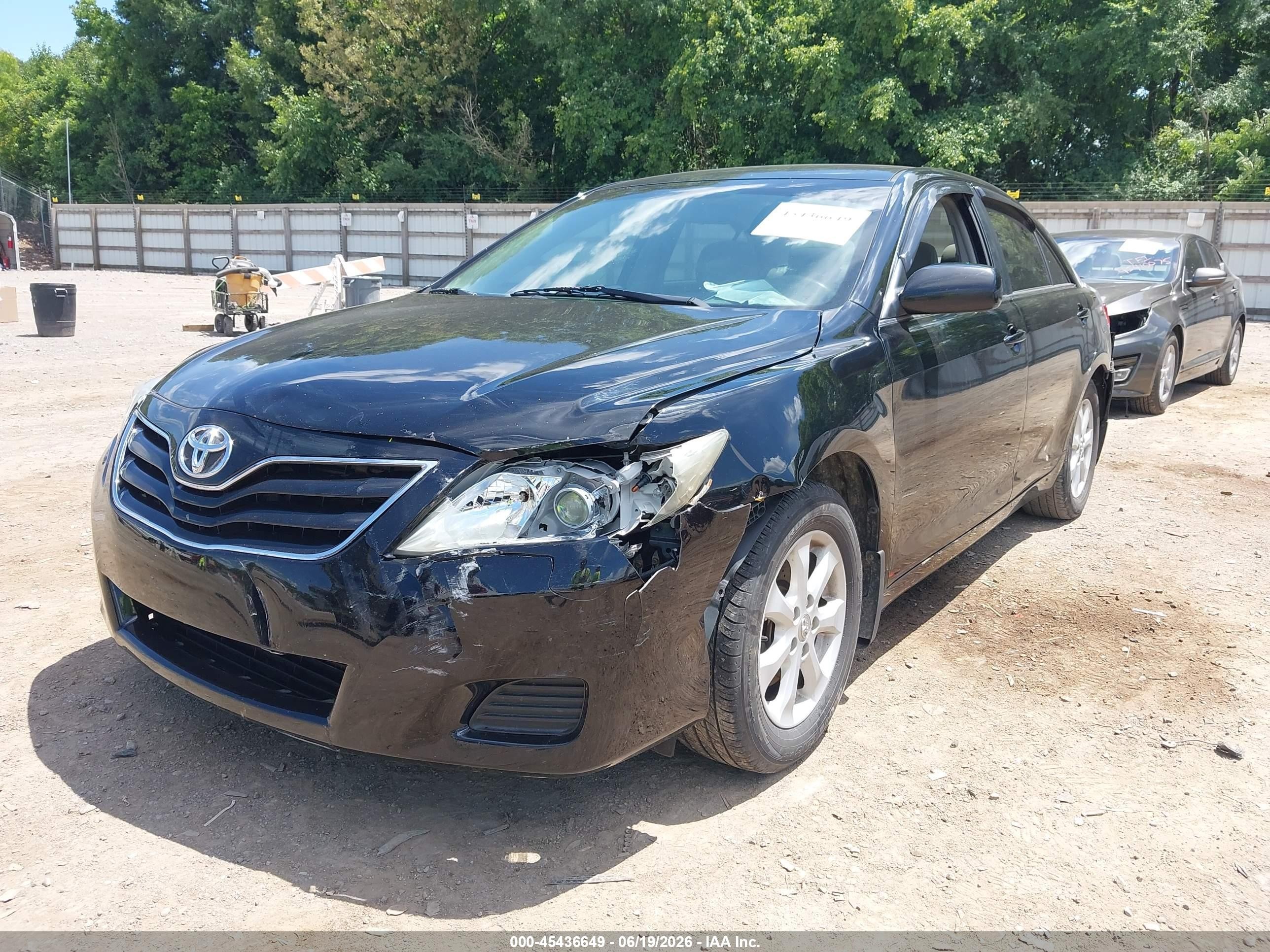 2010 Toyota Camry Le Black vin: 4T4BF3EK8AR055682