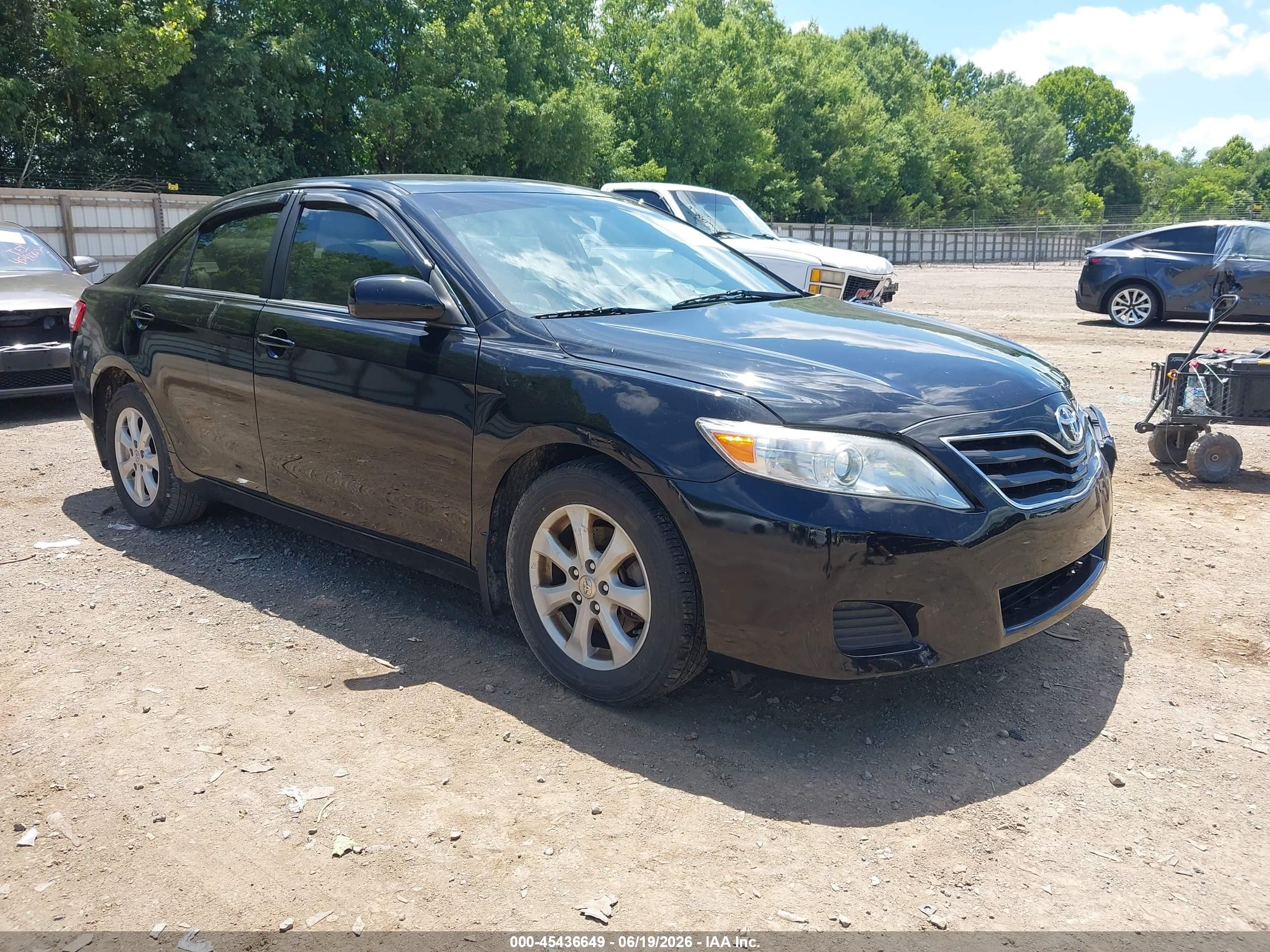 2010 Toyota Camry Le Black vin: 4T4BF3EK8AR055682