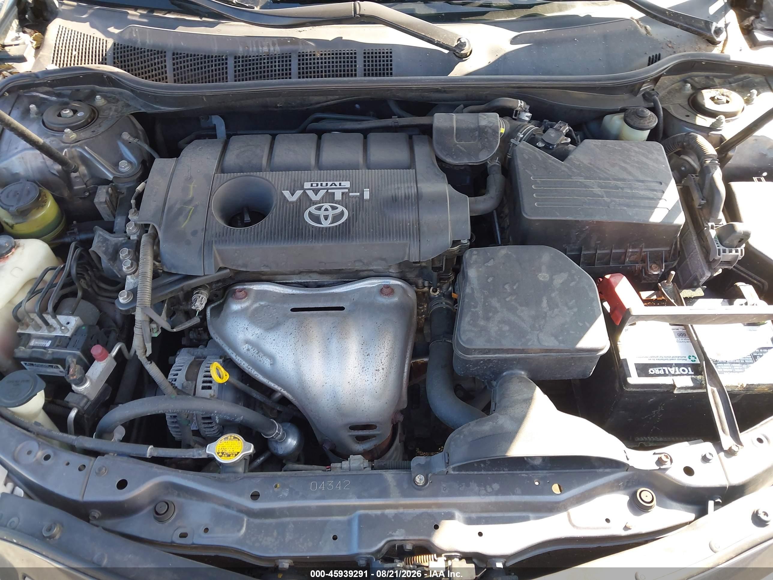 2010 Toyota Camry Le Gray vin: 4T4BF3EK8AR066309