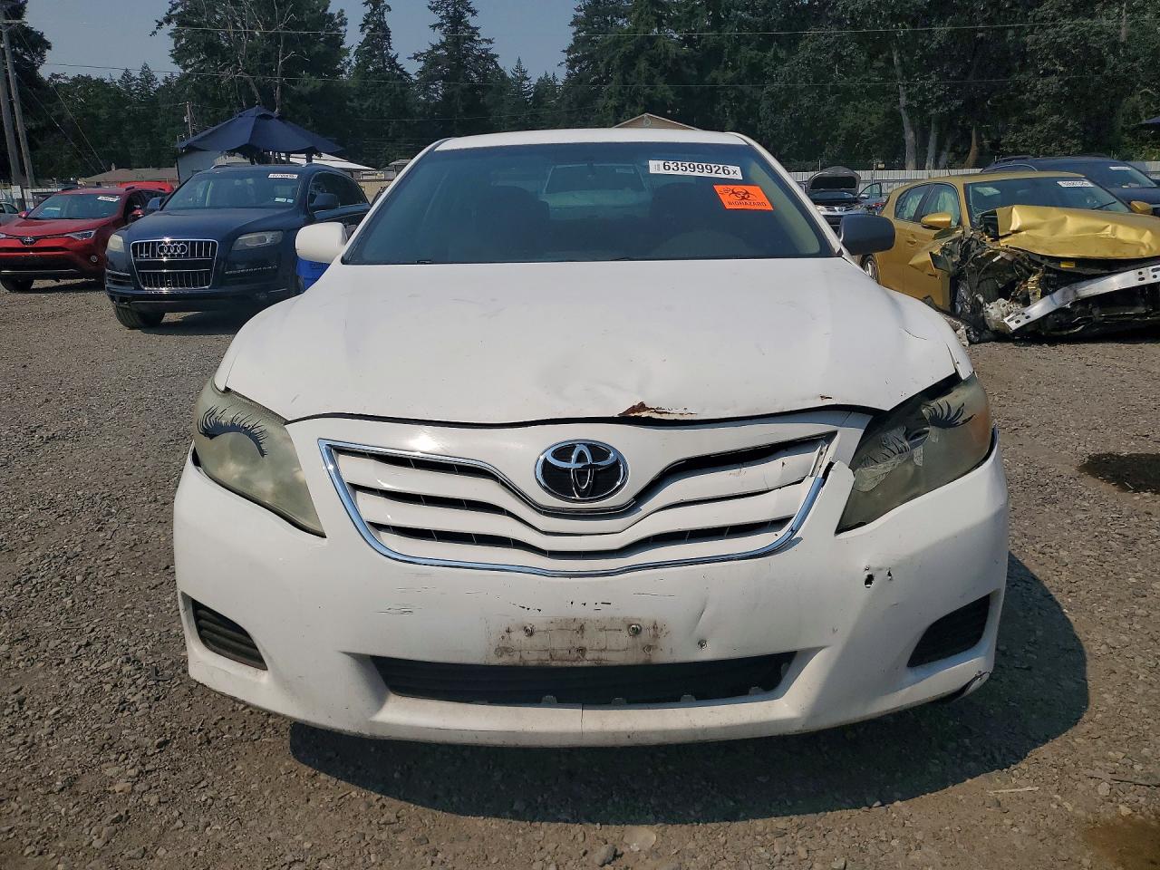 2010 Toyota Camry Le Белый vin: 4T4BF3EK8AR086253
