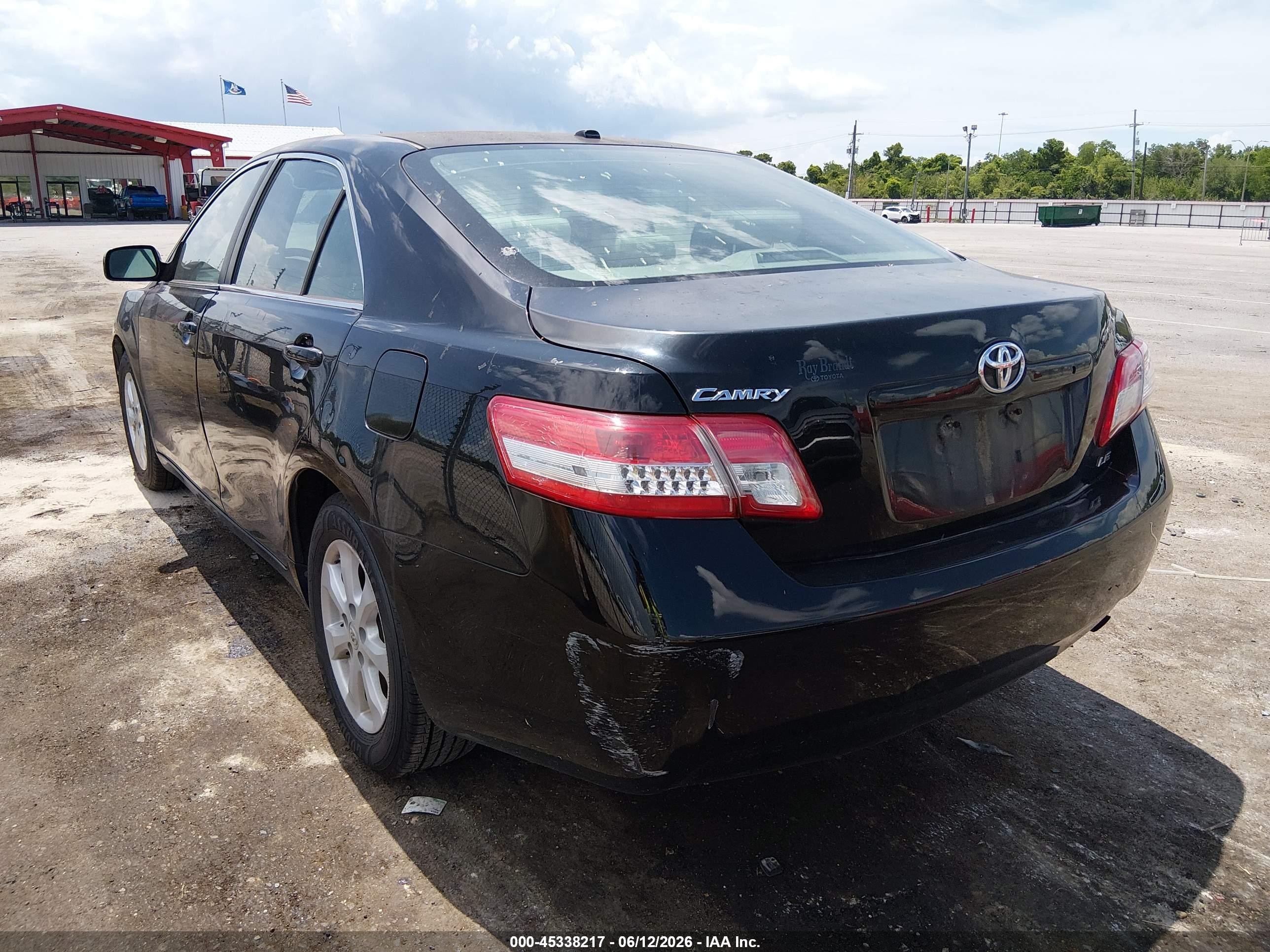 2011 Toyota Camry Le Black vin: 4T4BF3EK8BR131578