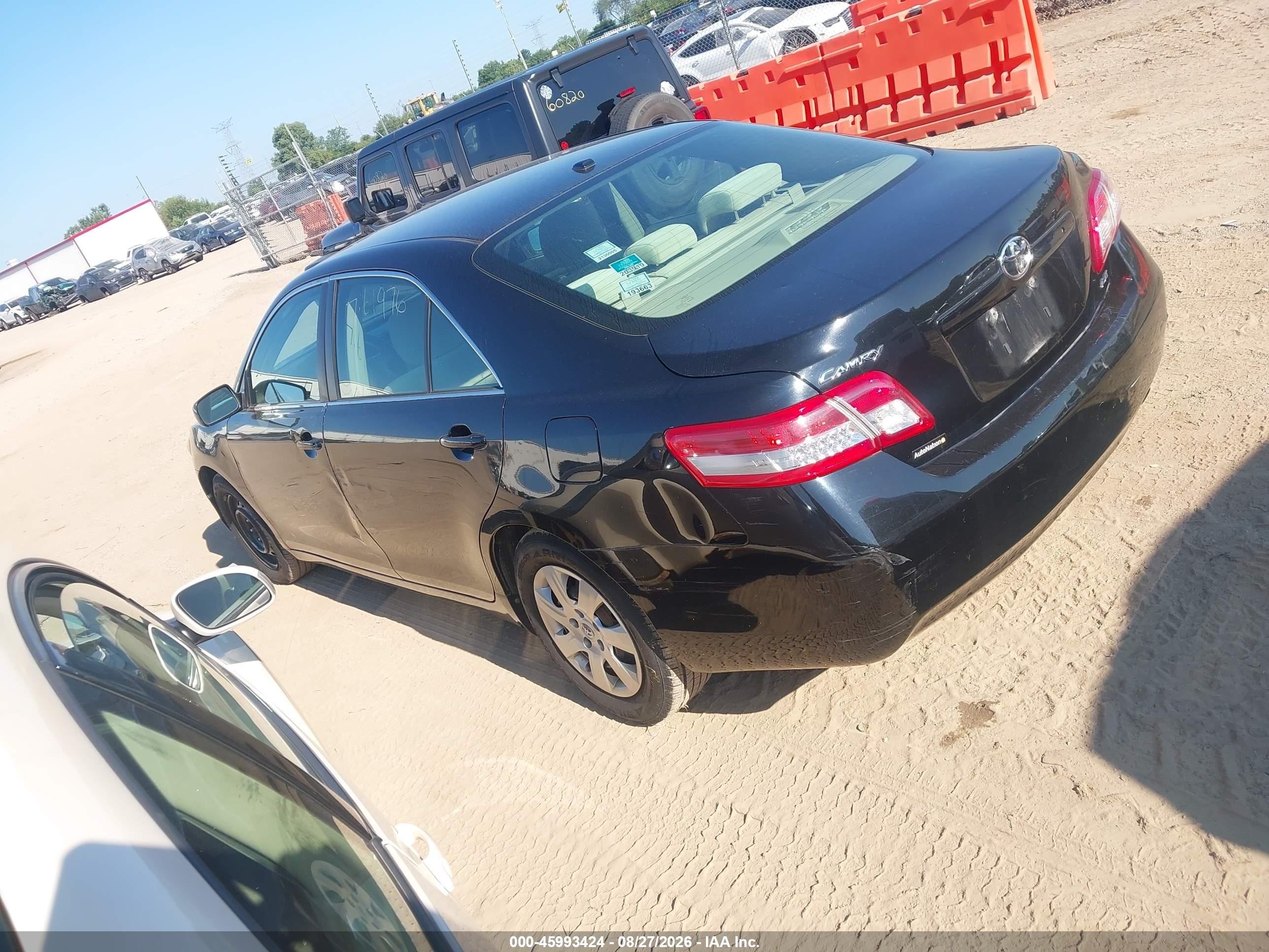 2011 Toyota Camry Le Black vin: 4T4BF3EK8BR133069