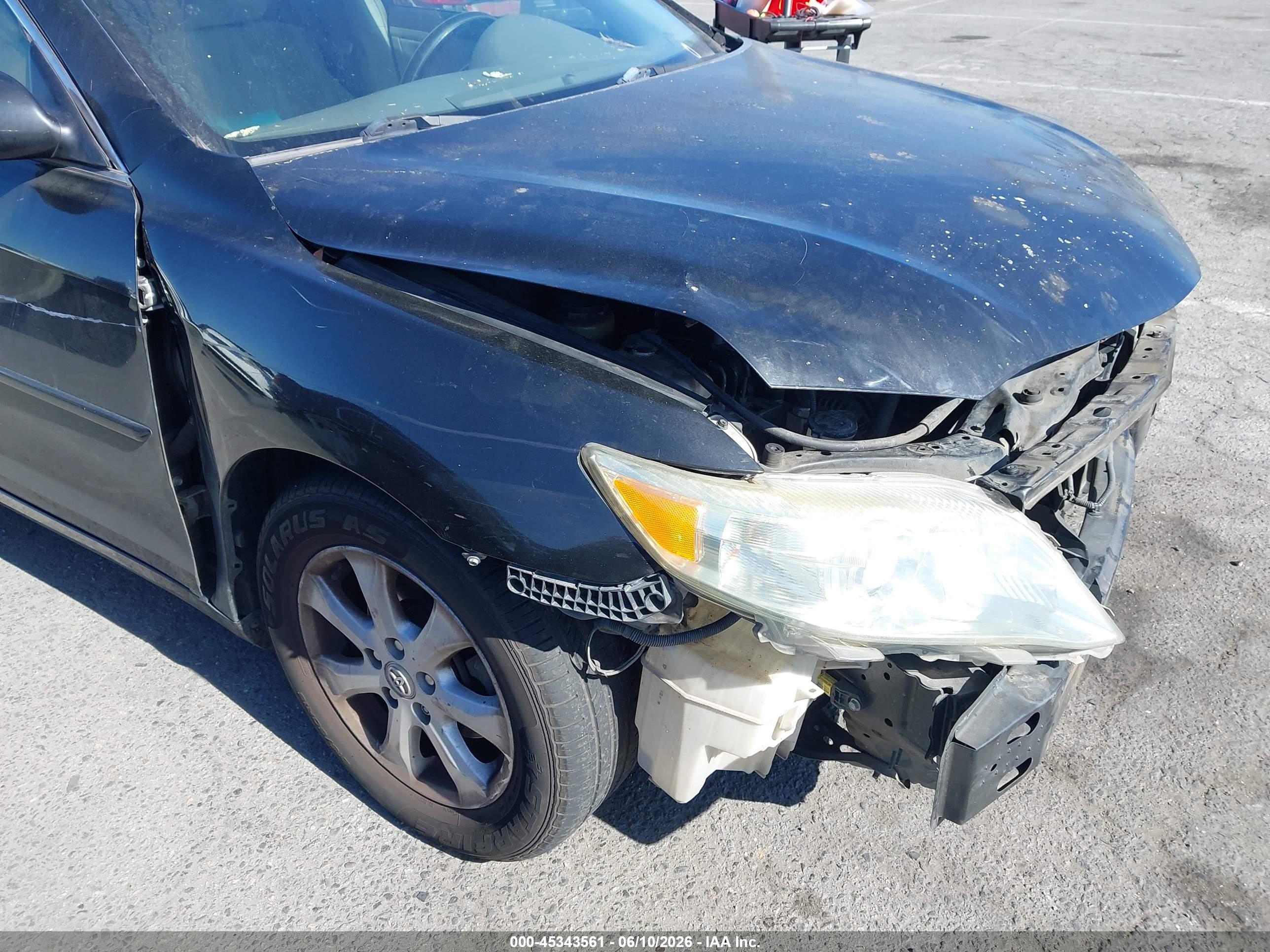 2011 Toyota Camry Le Черный vin: 4T4BF3EK8BR165391