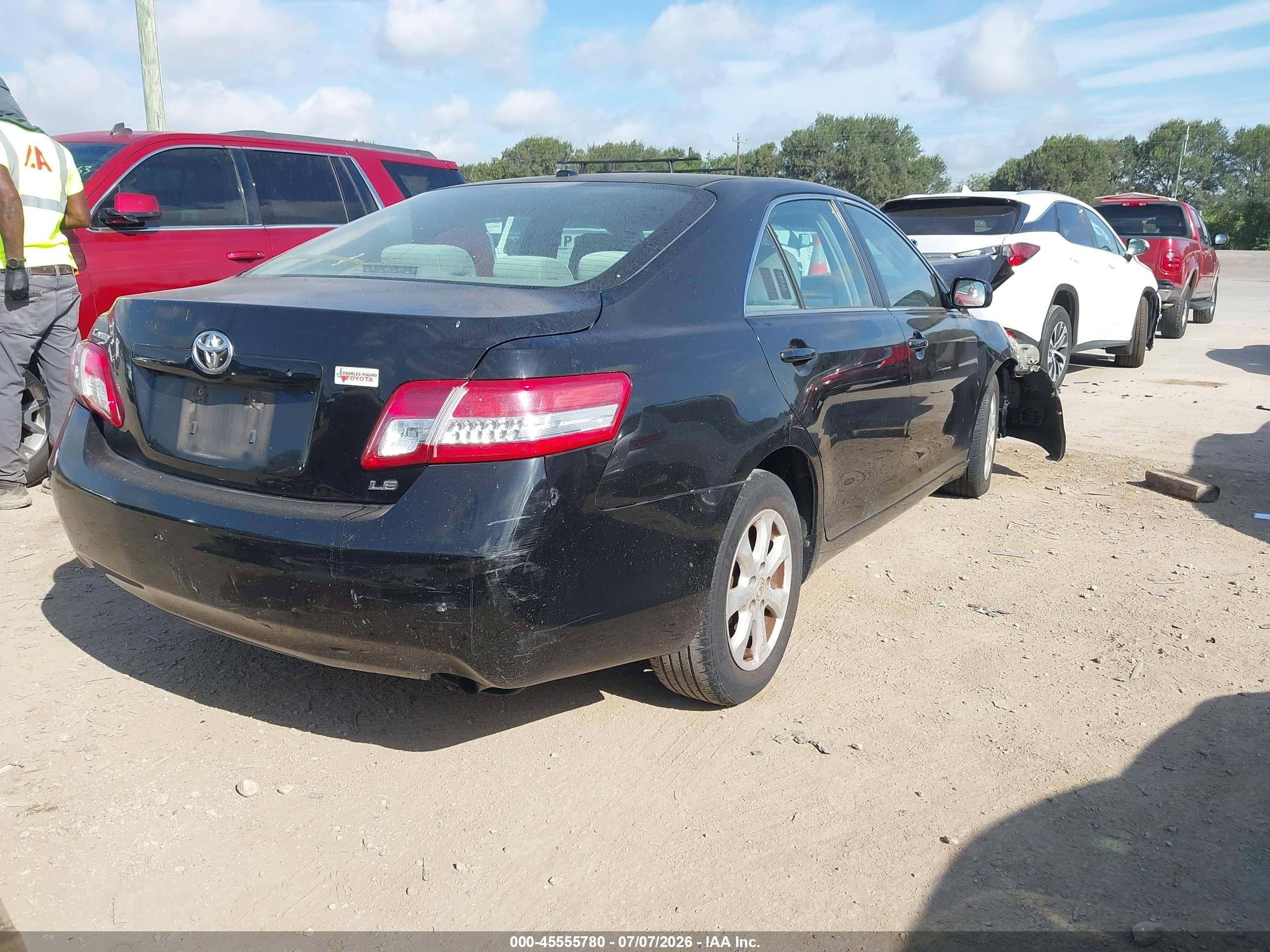 2011 Toyota Camry Le Black vin: 4T4BF3EK8BR168663