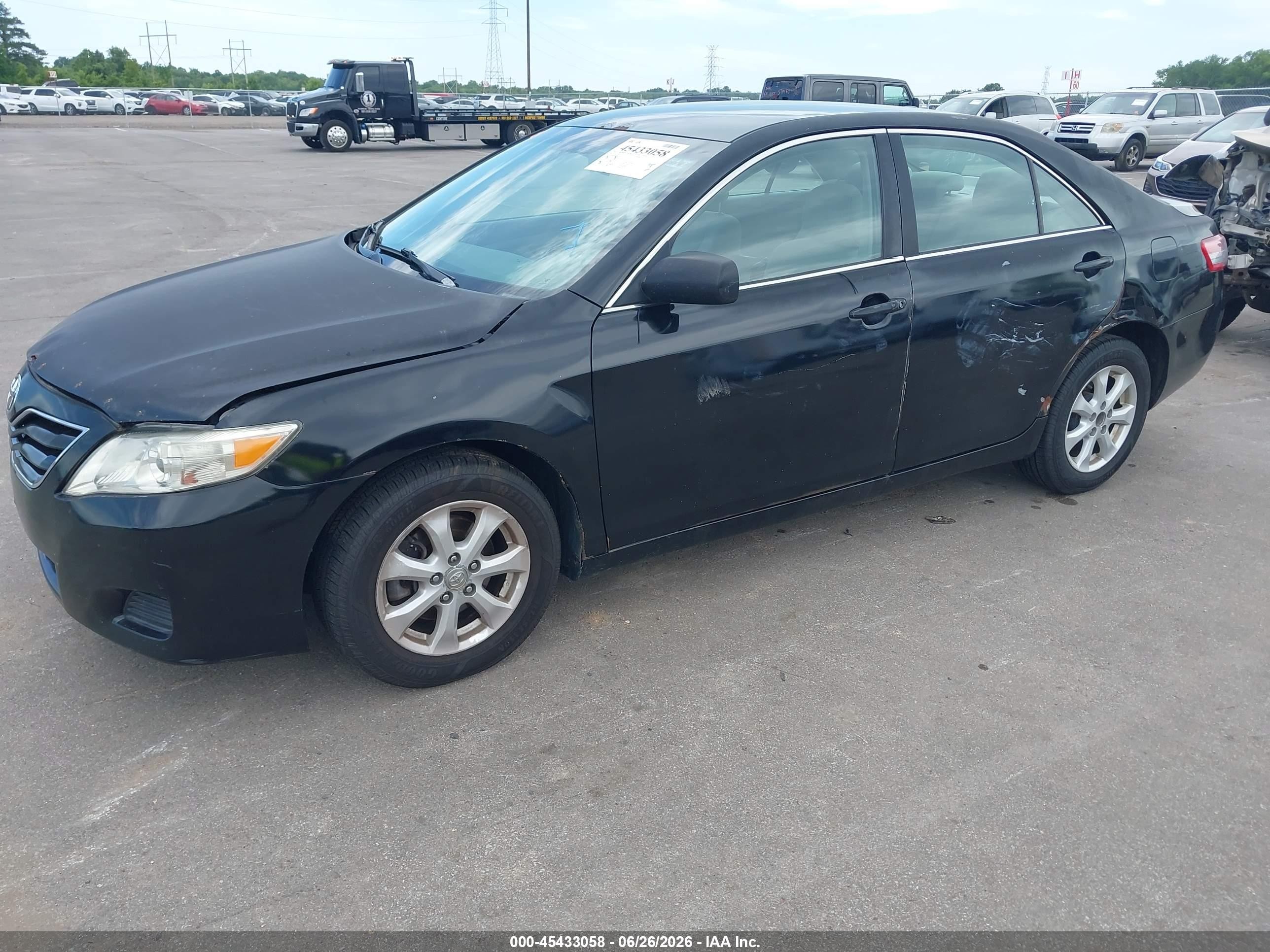 2011 Toyota Camry Le Black vin: 4T4BF3EK8BR168937