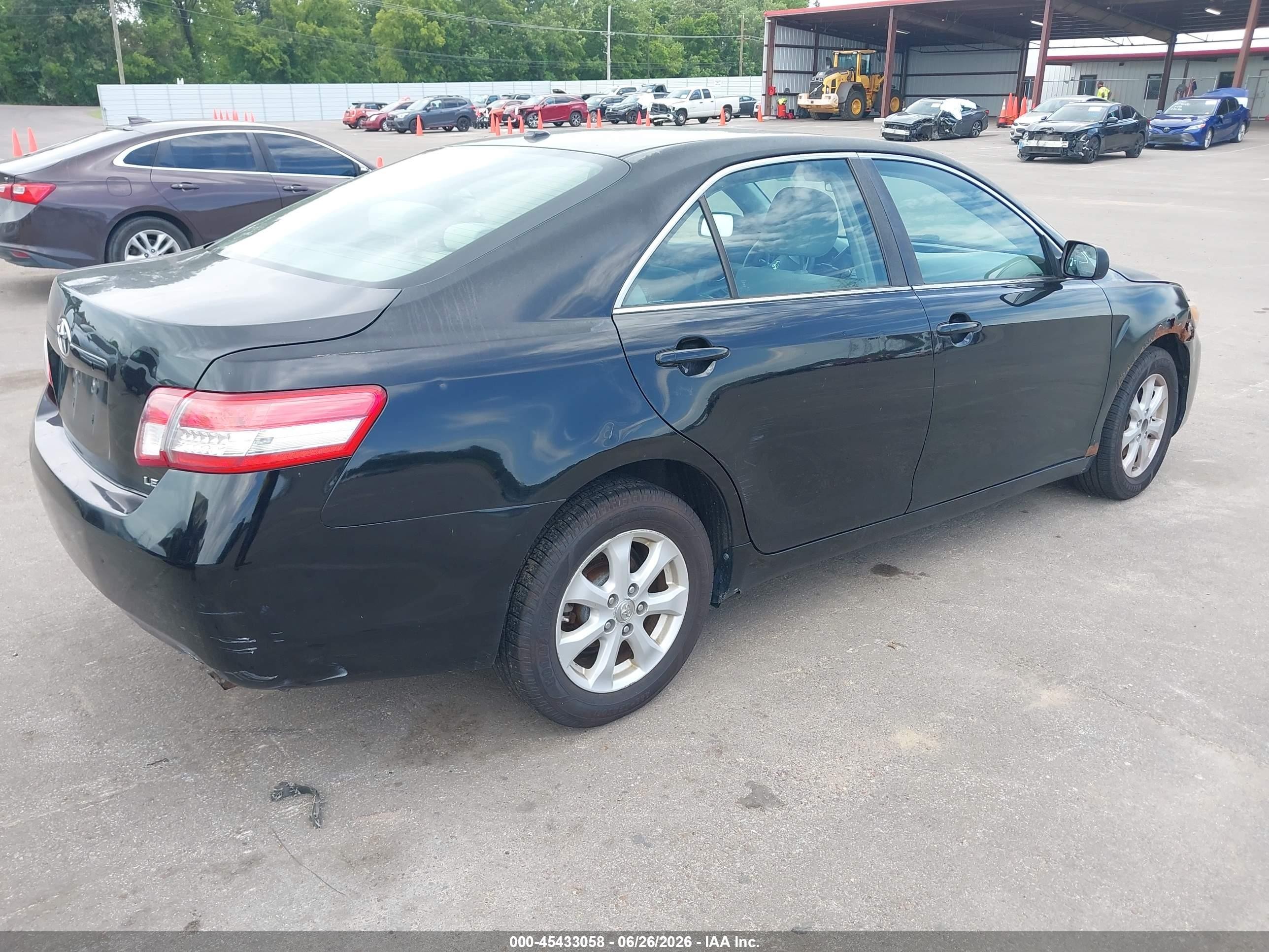 2011 Toyota Camry Le Black vin: 4T4BF3EK8BR168937